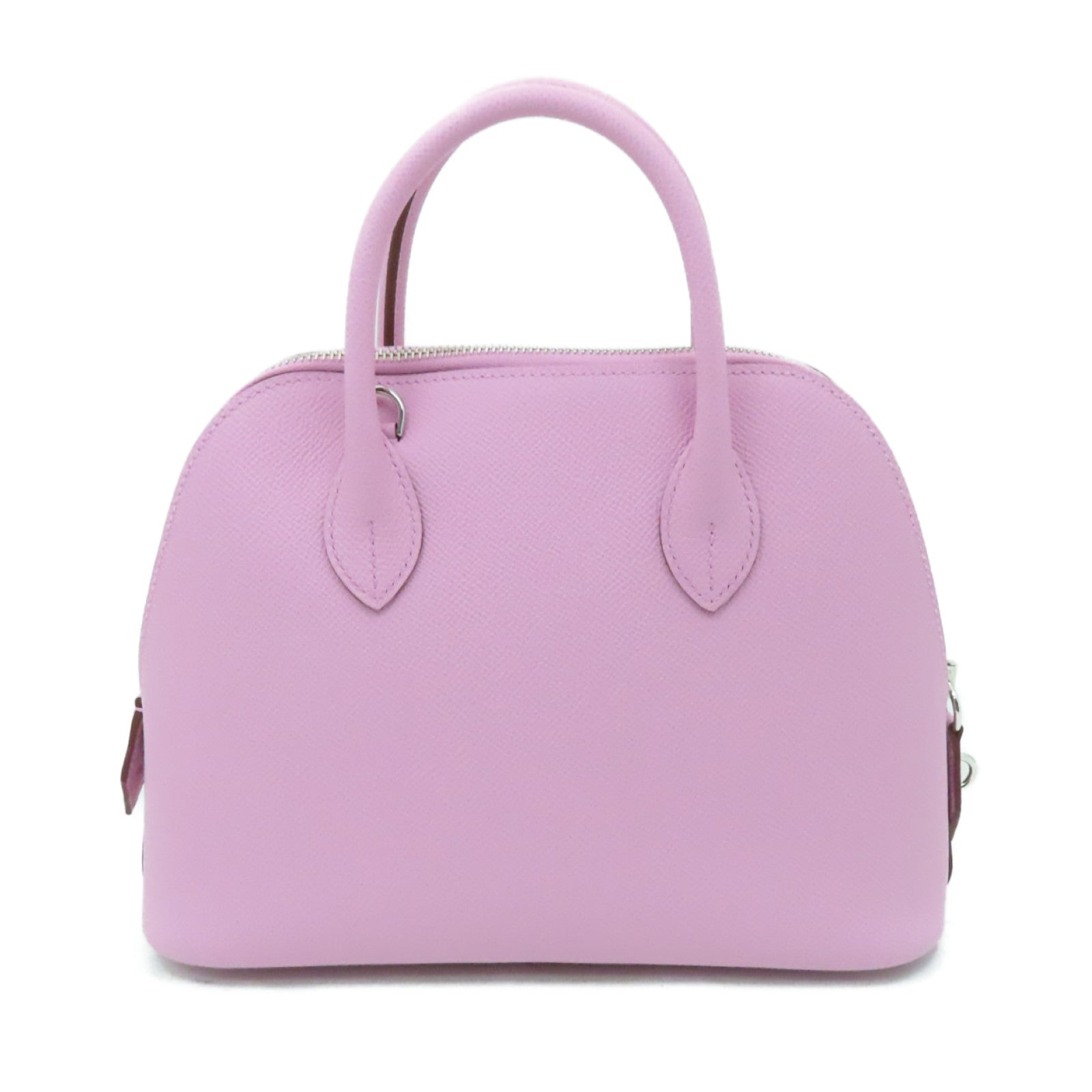 HERMES Epsom皮革Bolide 1923 25 Bag銀扣手挽肩背兩用袋Mauve Sylvestre錦葵紫色
