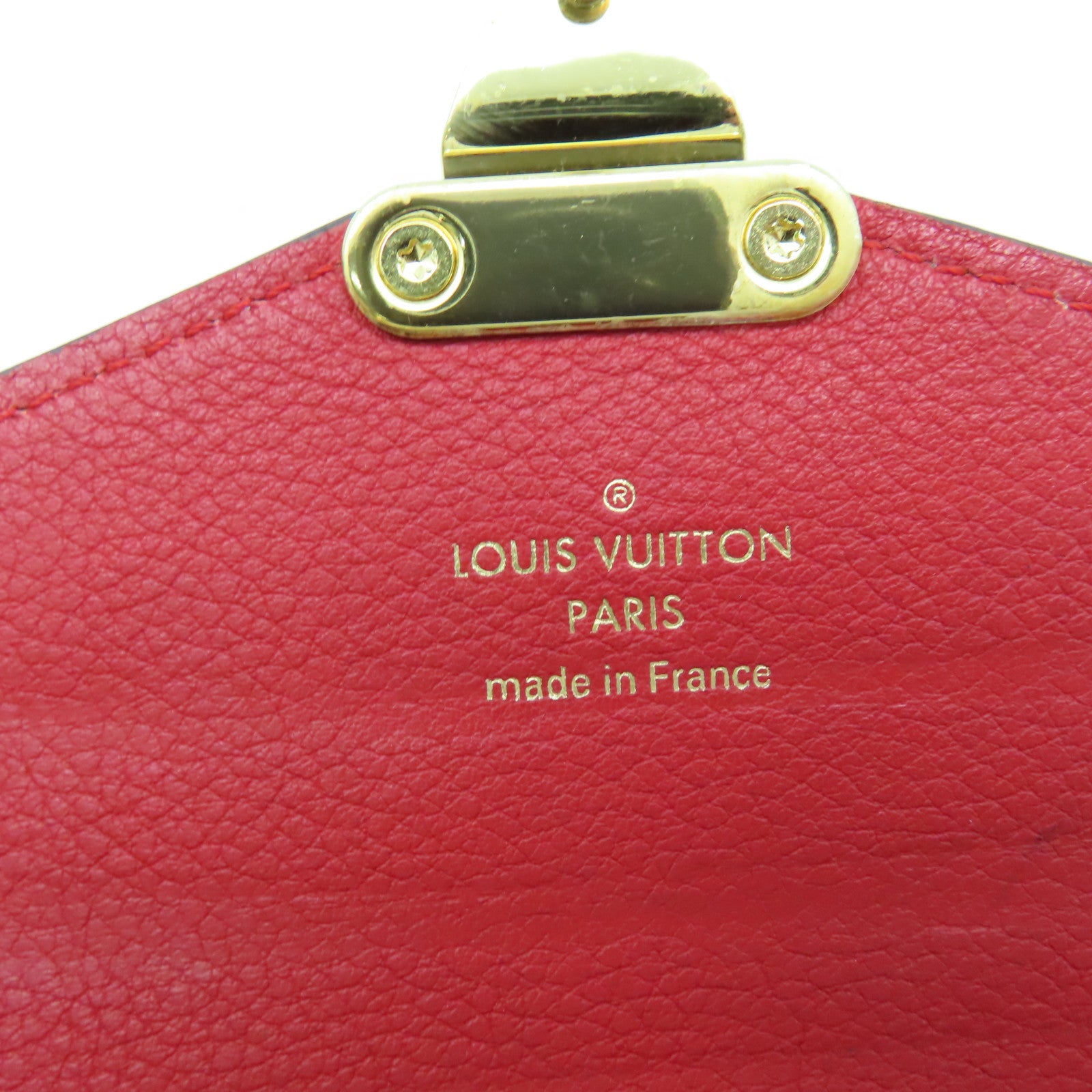 LOUIS VUITTON 【激減優惠】Monogram Pallas Long Wallet金扣長錢包啡色/紅色