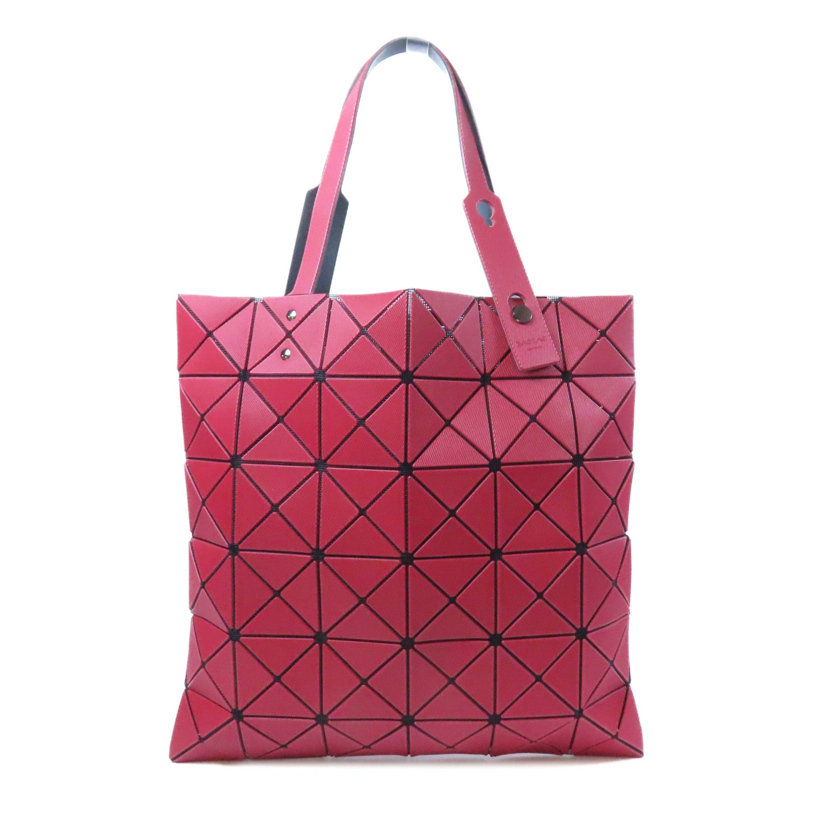 ISSEY MIYAKE PVC Shoulder Bag銀扣肩背袋紅色