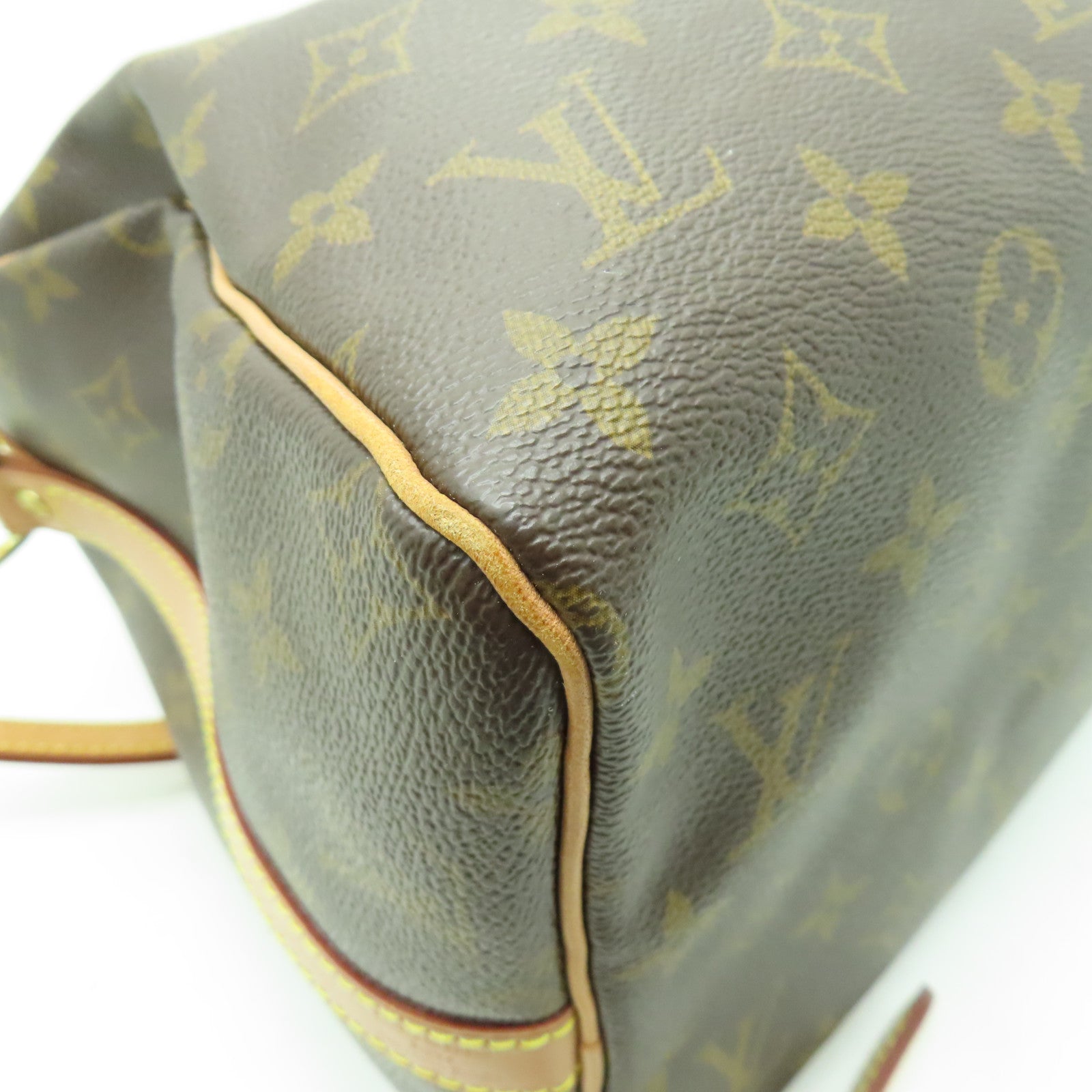 LOUIS VUITTON Monogram Speedy Bandouliere 30金扣手挽肩背兩用袋棕色