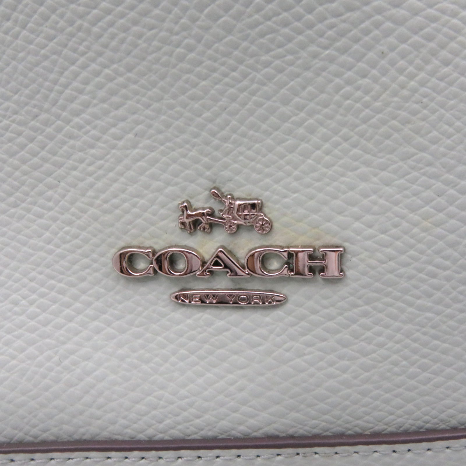 COACH 牛皮皮革2Way Shoulder Bag手挽肩背兩用袋湖綠色