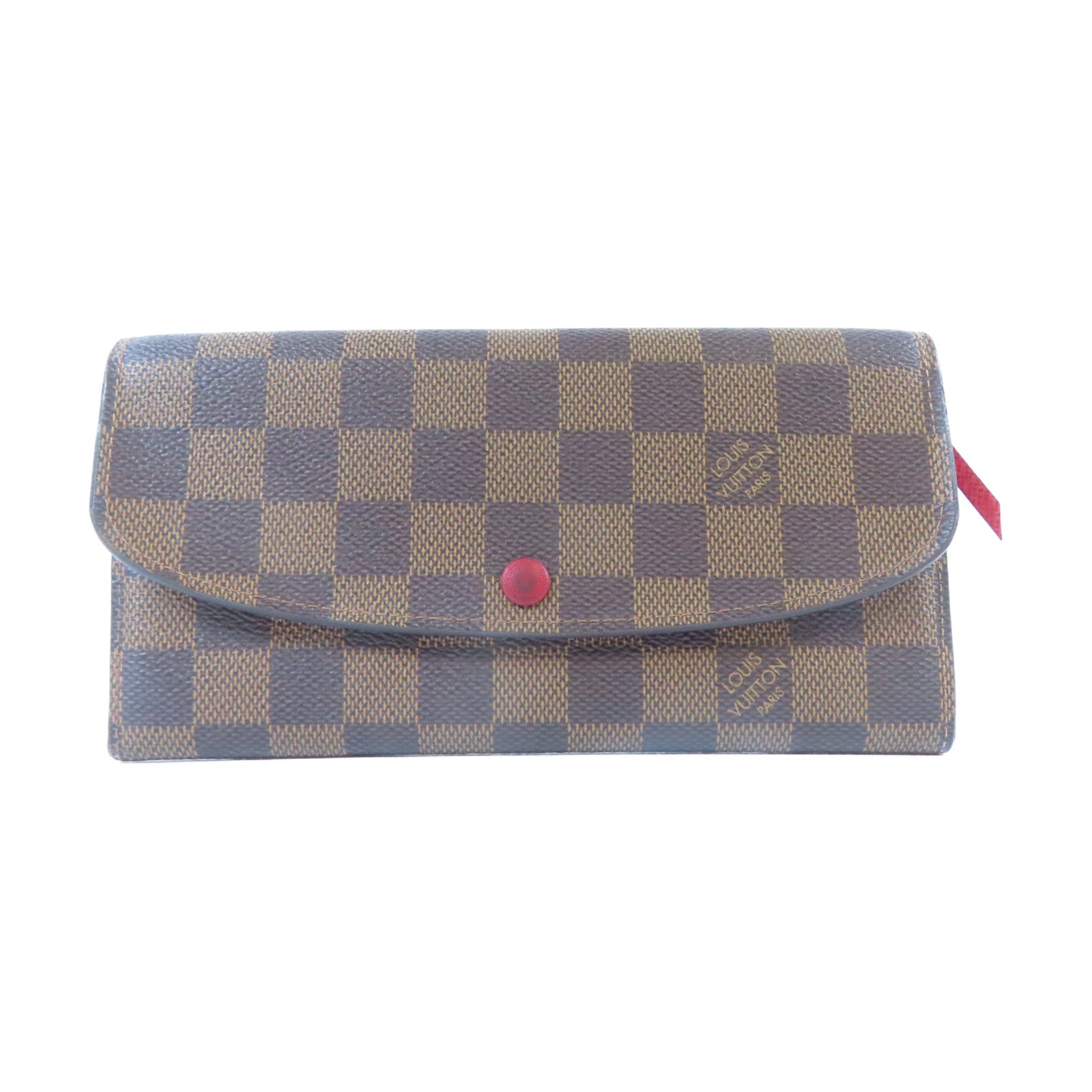 LOUIS VUITTON Damier Emily Long Wallet金扣長錢包啡色