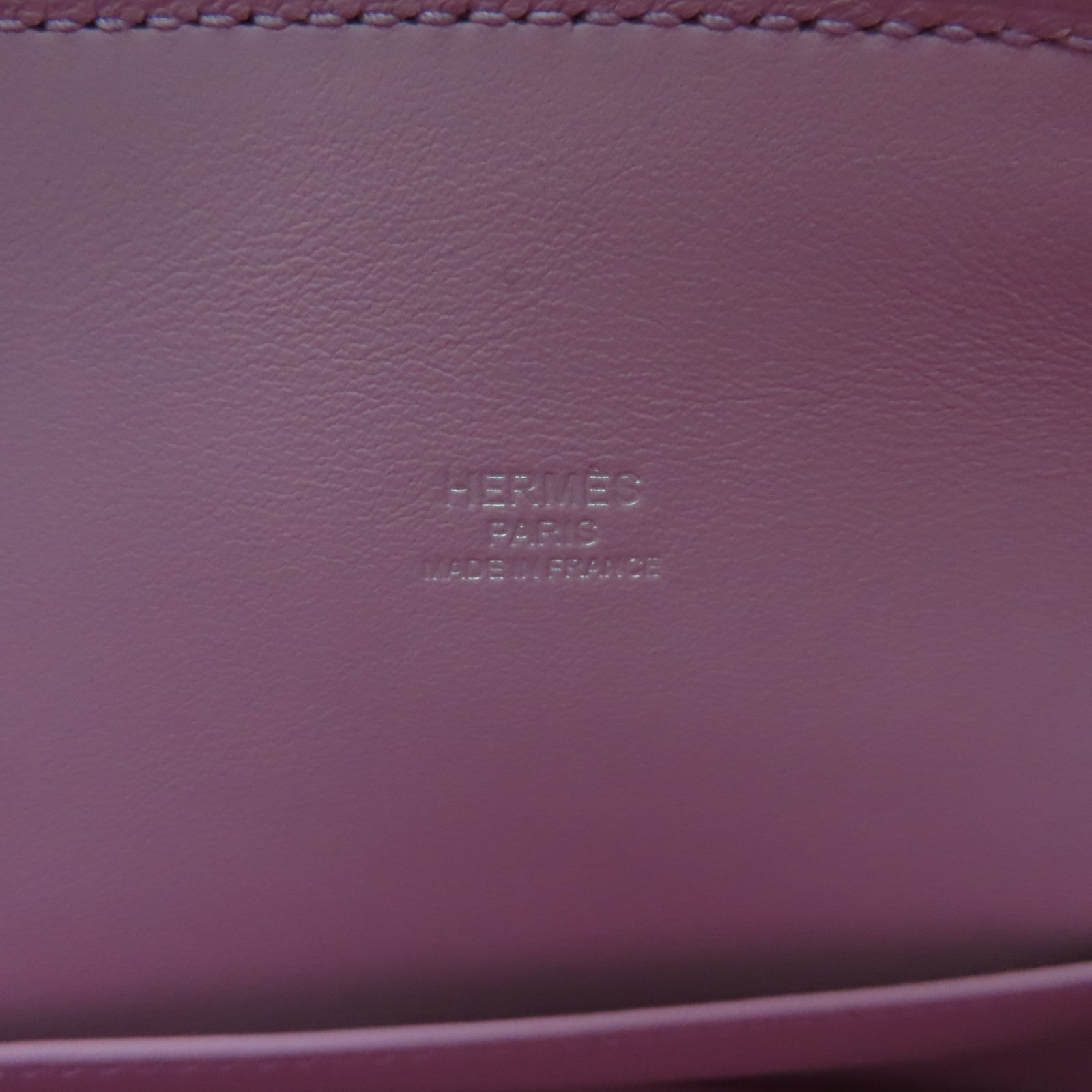 HERMES Epsom皮革Bolide 1923 25 Bag銀扣手挽肩背兩用袋Mauve Sylvestre錦葵紫色