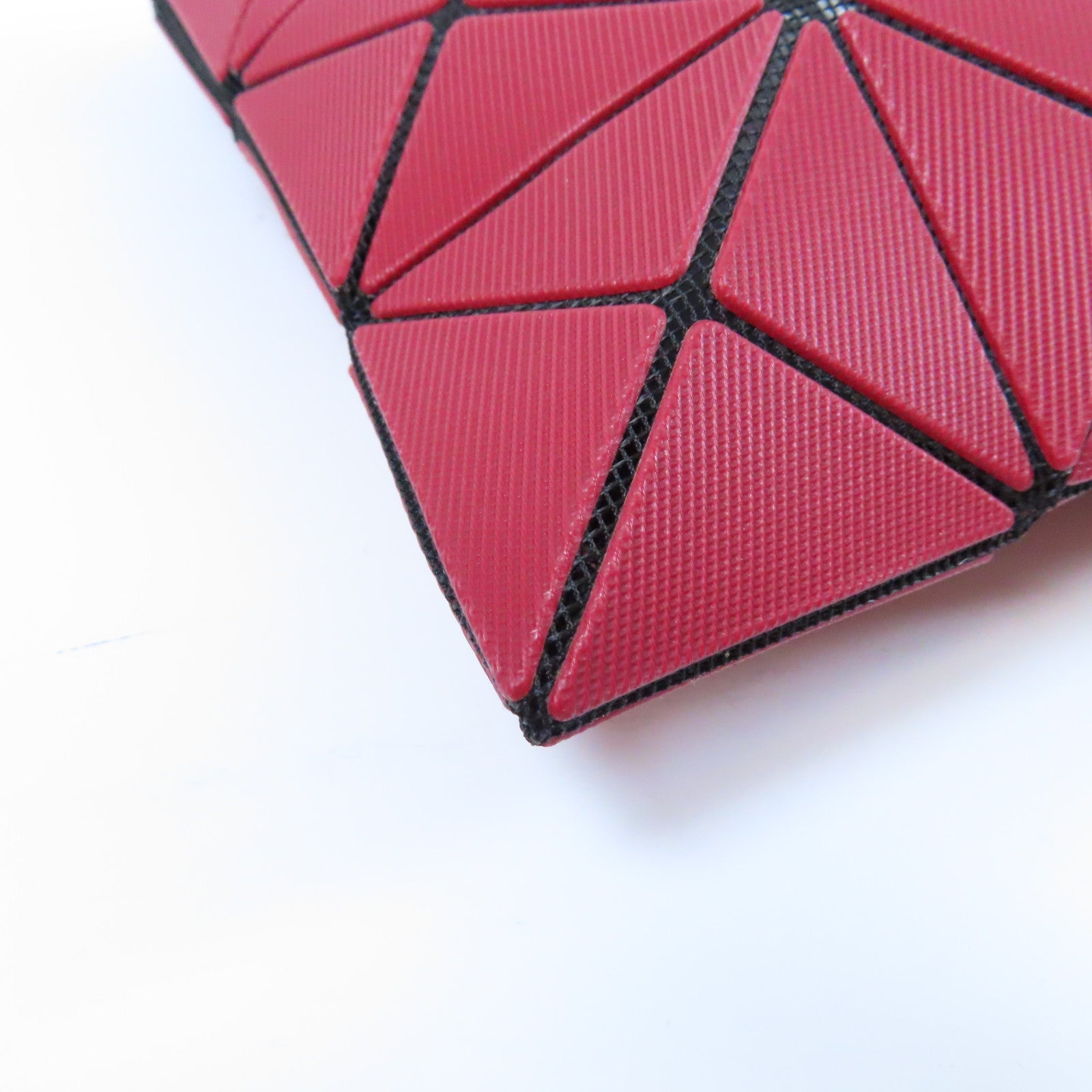 ISSEY MIYAKE PVC Shoulder Bag銀扣肩背袋紅色