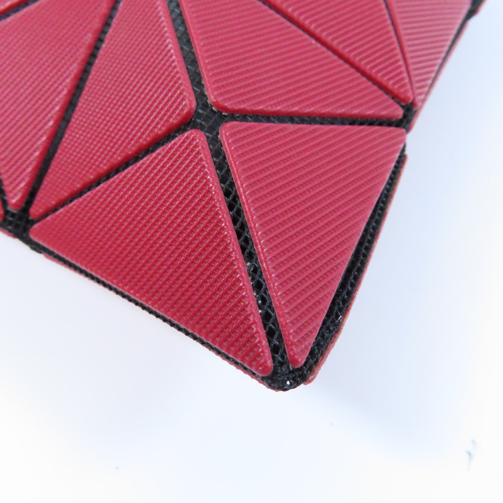 ISSEY MIYAKE PVC Shoulder Bag銀扣肩背袋紅色