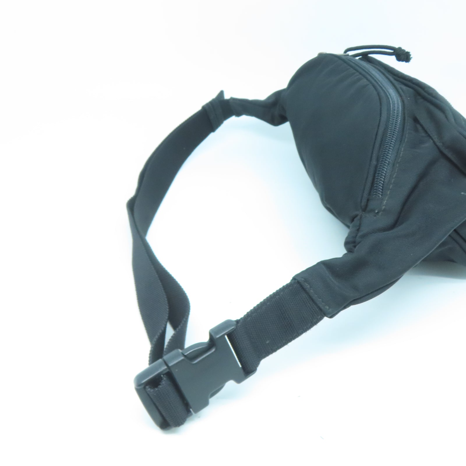 BALENCIAGA 【激減優惠】尼龍Waist Bag銀扣腰包黑色