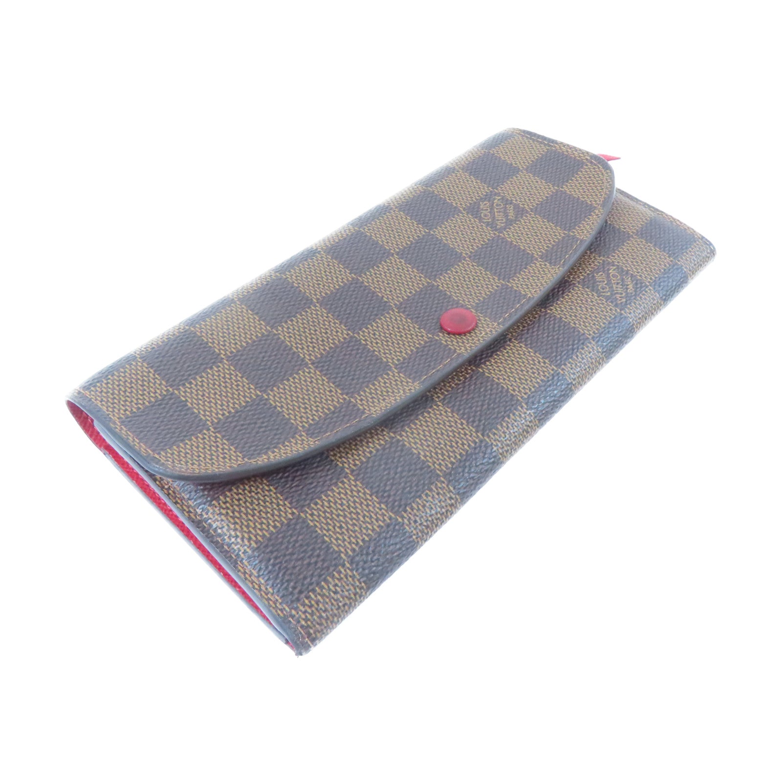 LOUIS VUITTON Damier Emily Long Wallet金扣長錢包啡色