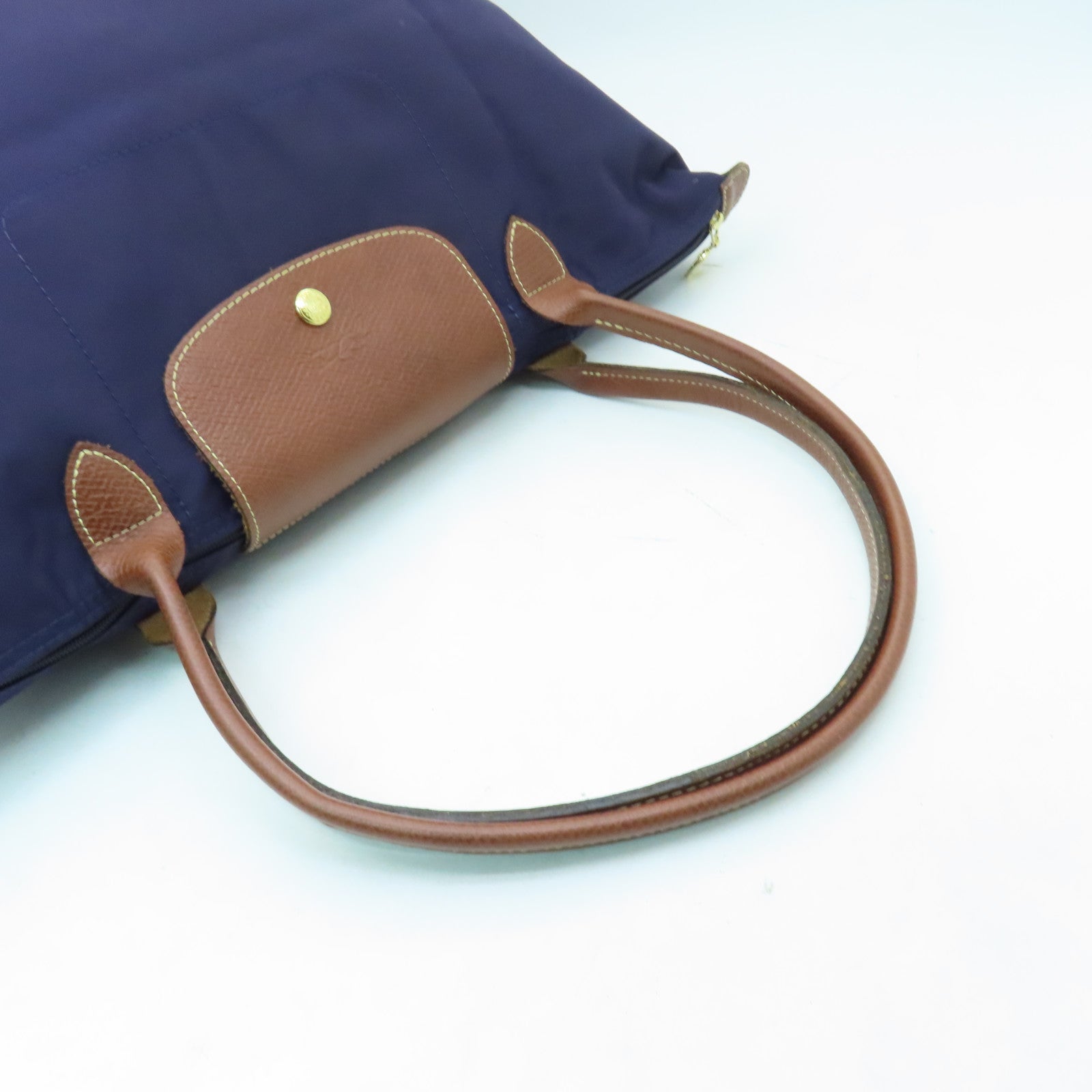 Longchamp 尼龍Shoulder Bag金扣肩背袋紫色
