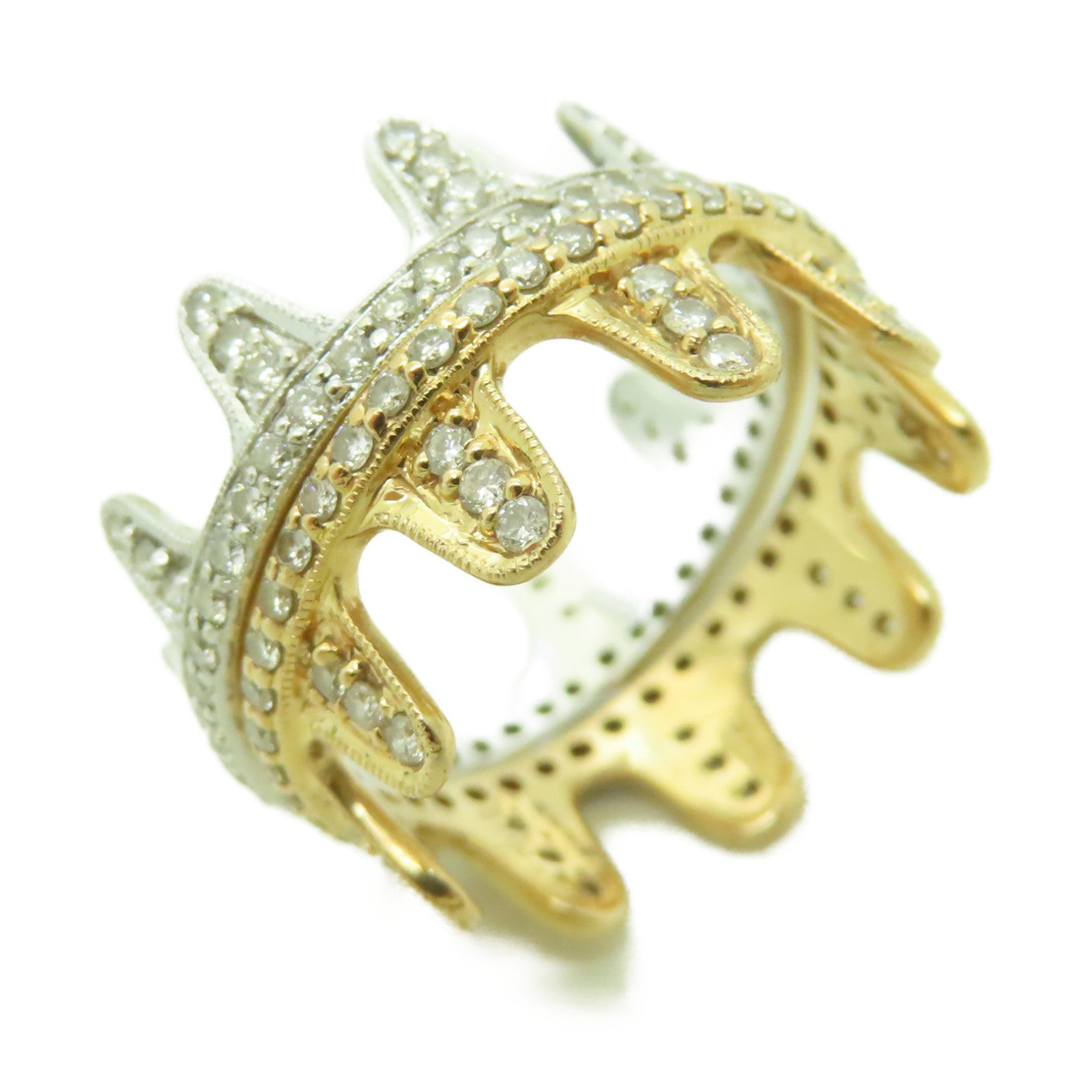 JEWELRY 【激減優惠】18K黃金/白金Diamond Ring 1.1ct鑽石戒指US#6