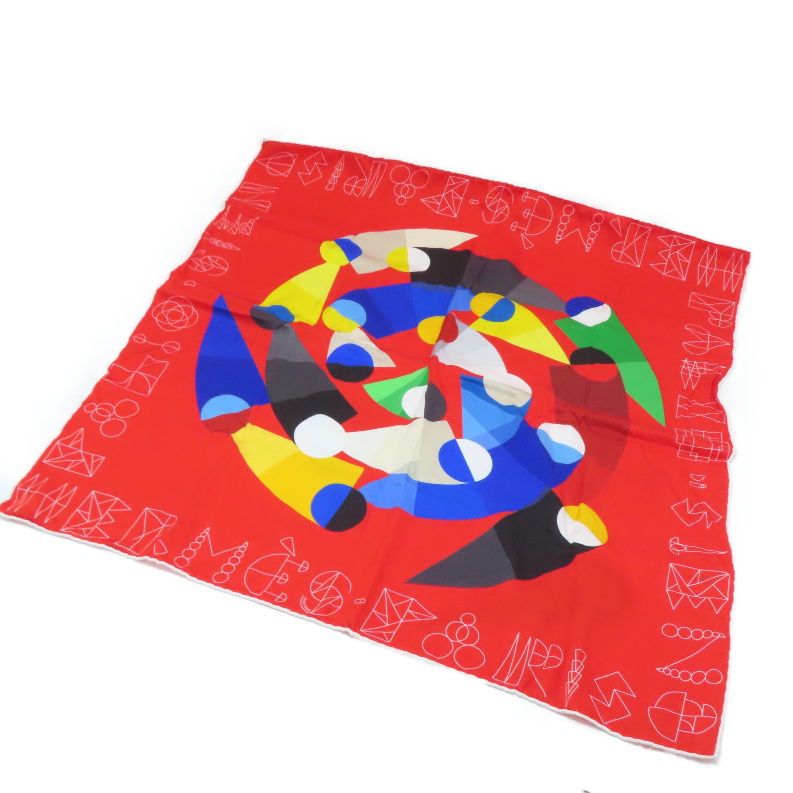 HERMES 【激減優惠】絲質Scarf 70cm絲巾紅色