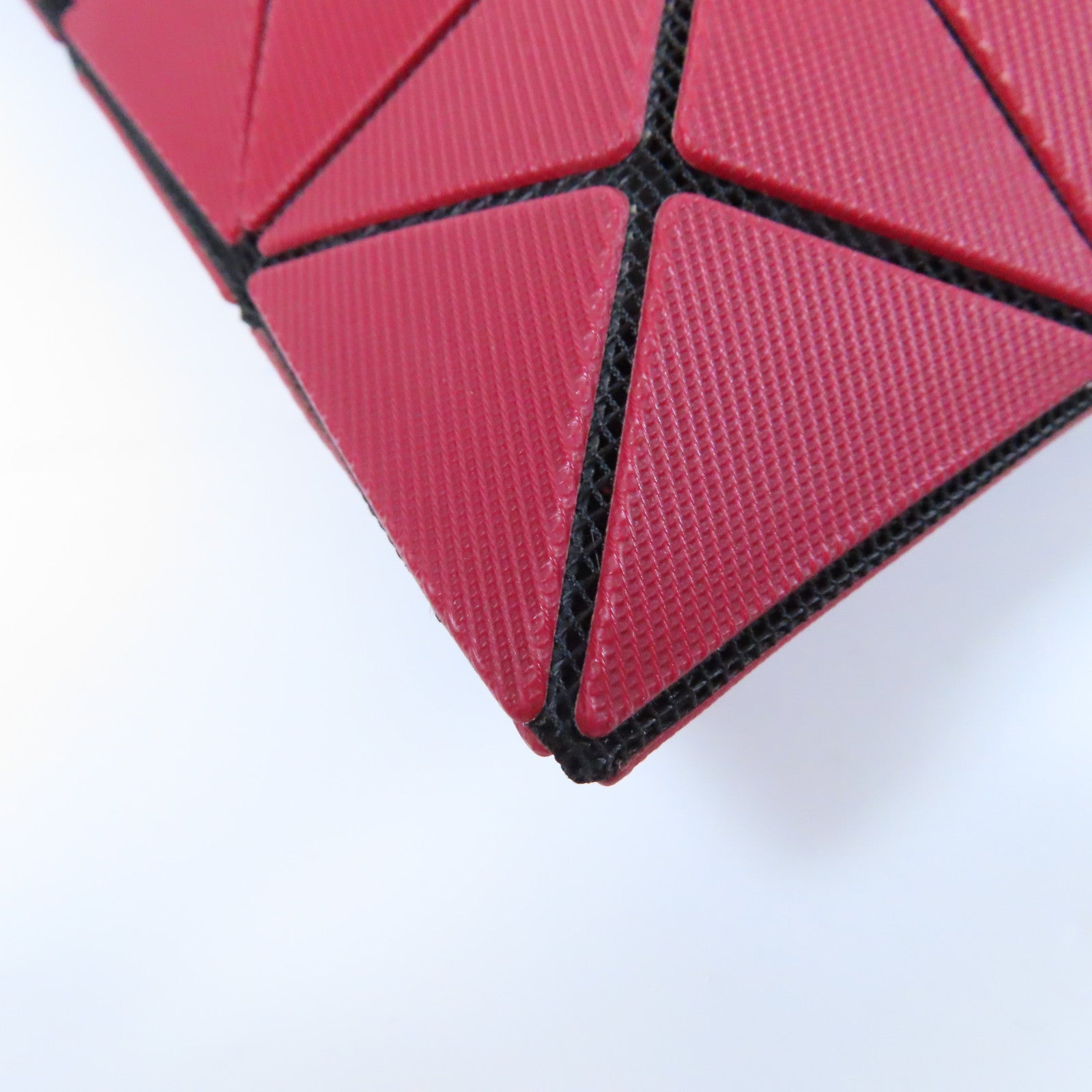 ISSEY MIYAKE PVC Shoulder Bag銀扣肩背袋紅色