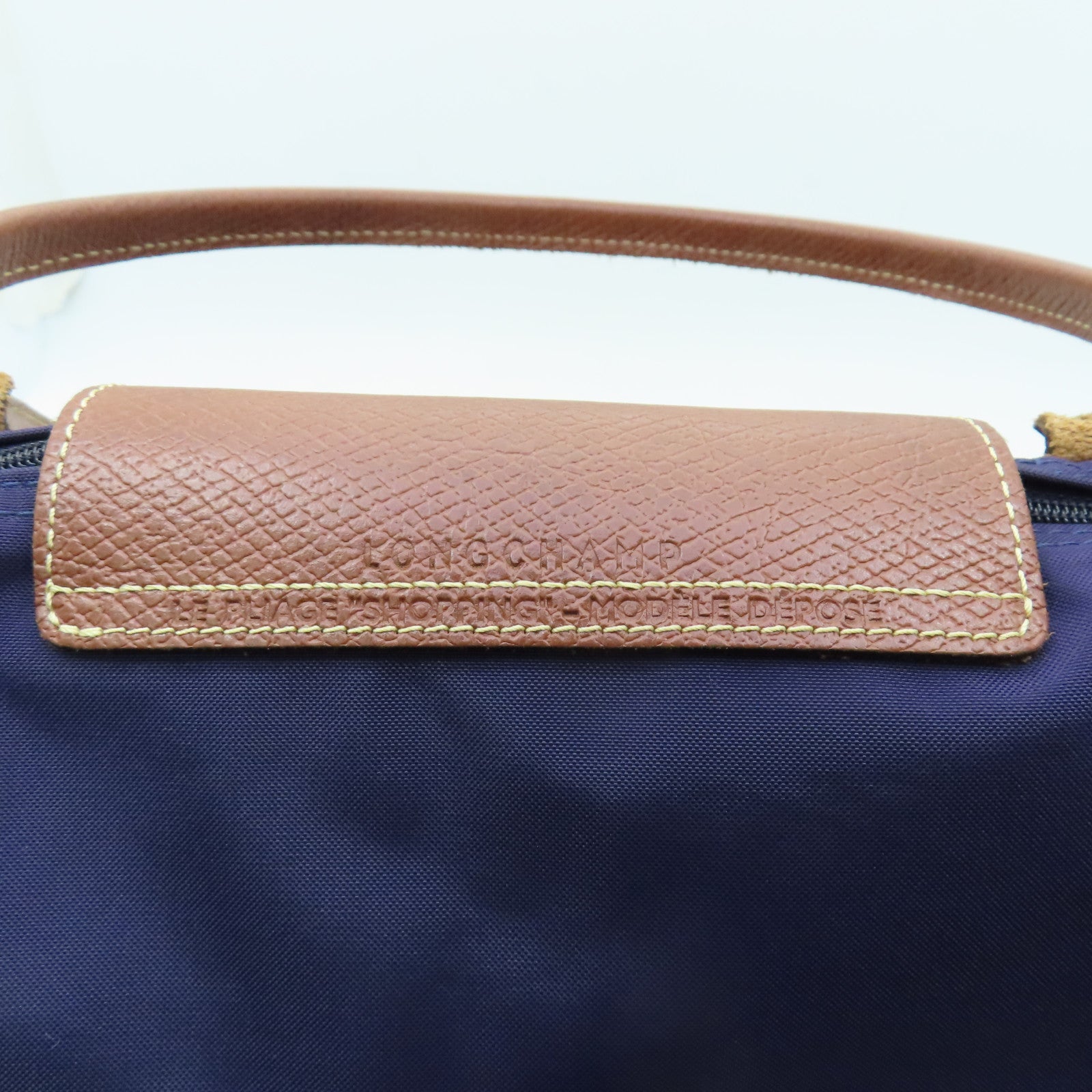 Longchamp 尼龍Shoulder Bag金扣肩背袋紫色