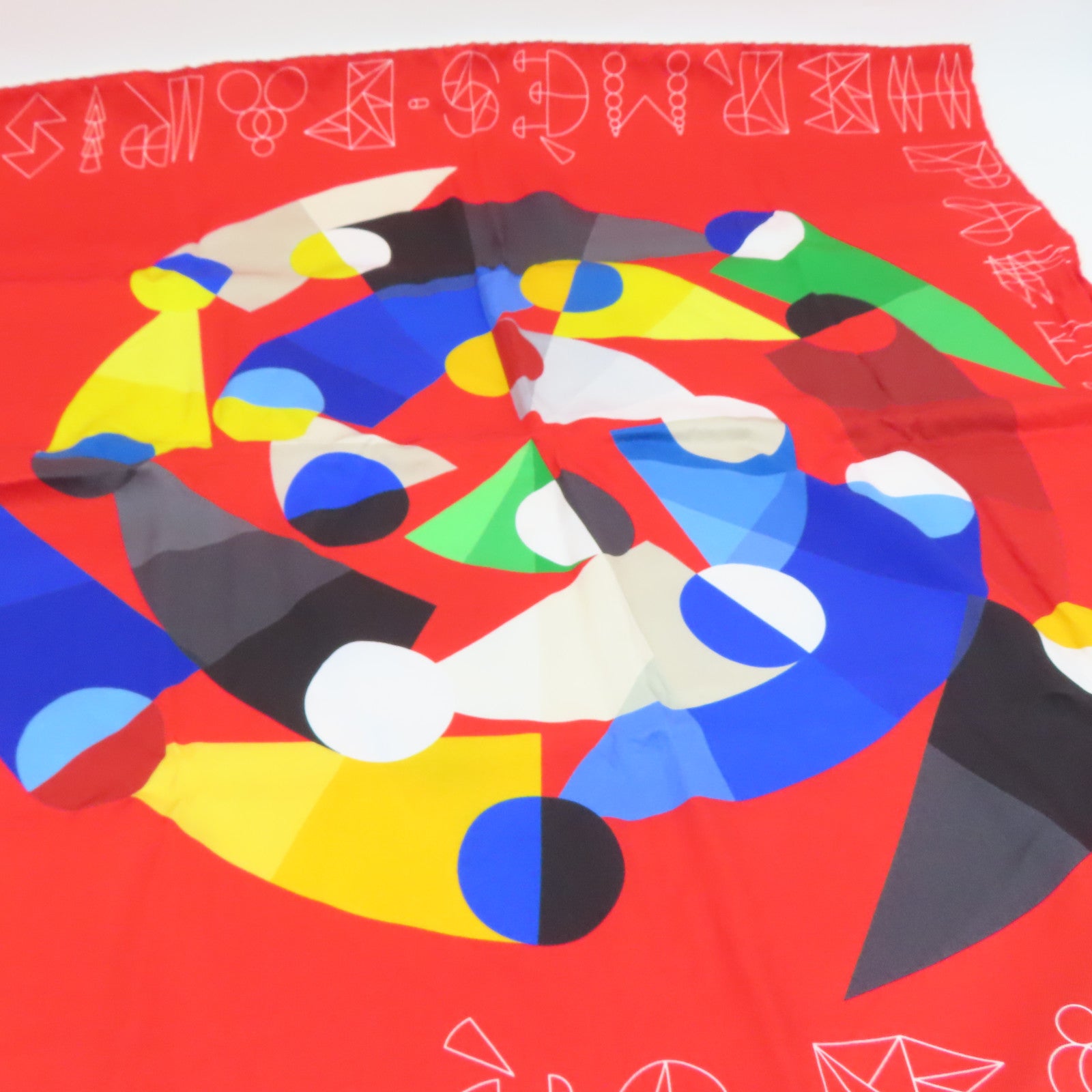 HERMES 【激減優惠】絲質Scarf 70cm絲巾紅色