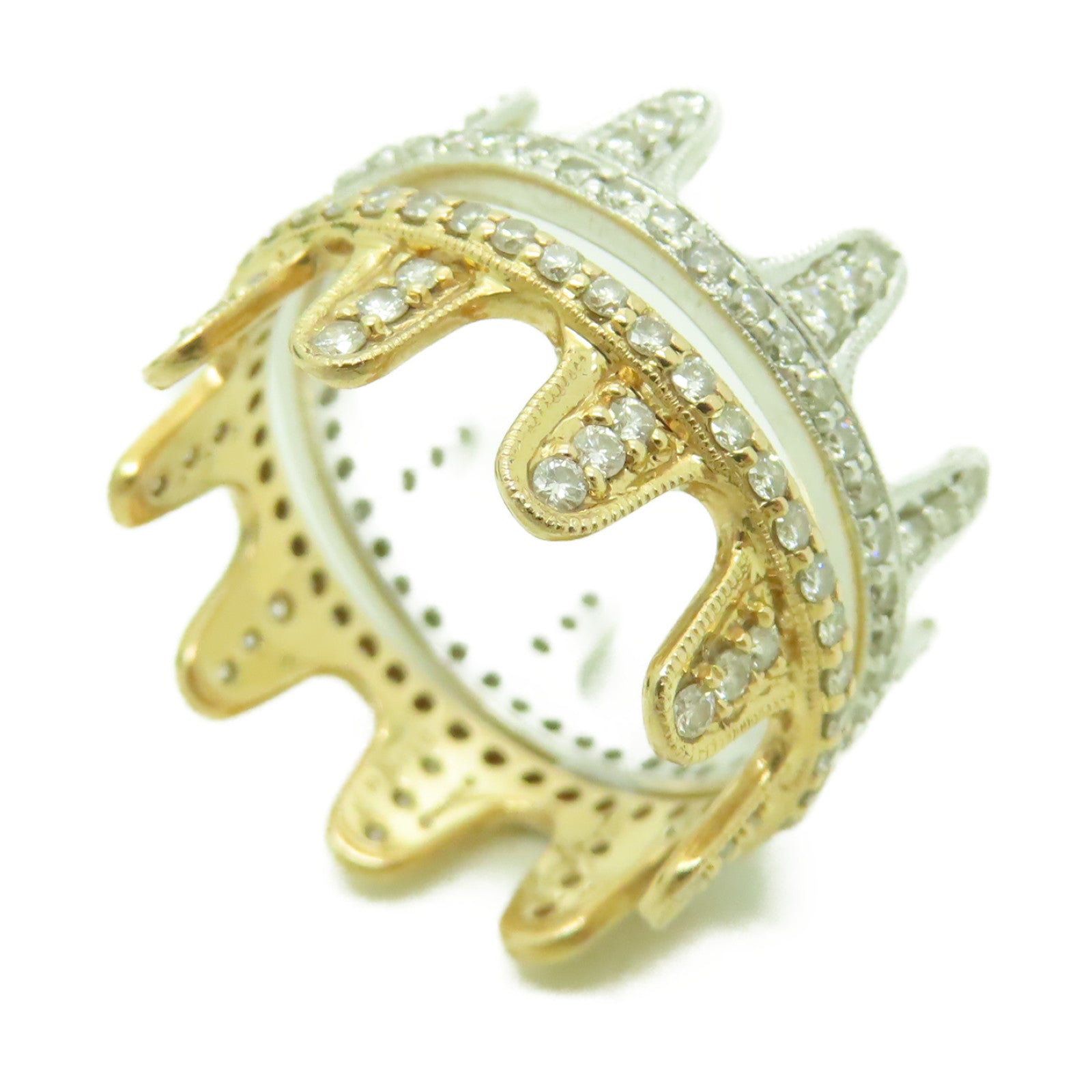 JEWELRY 【激減優惠】18K黃金/白金Diamond Ring 1.1ct鑽石戒指US#6