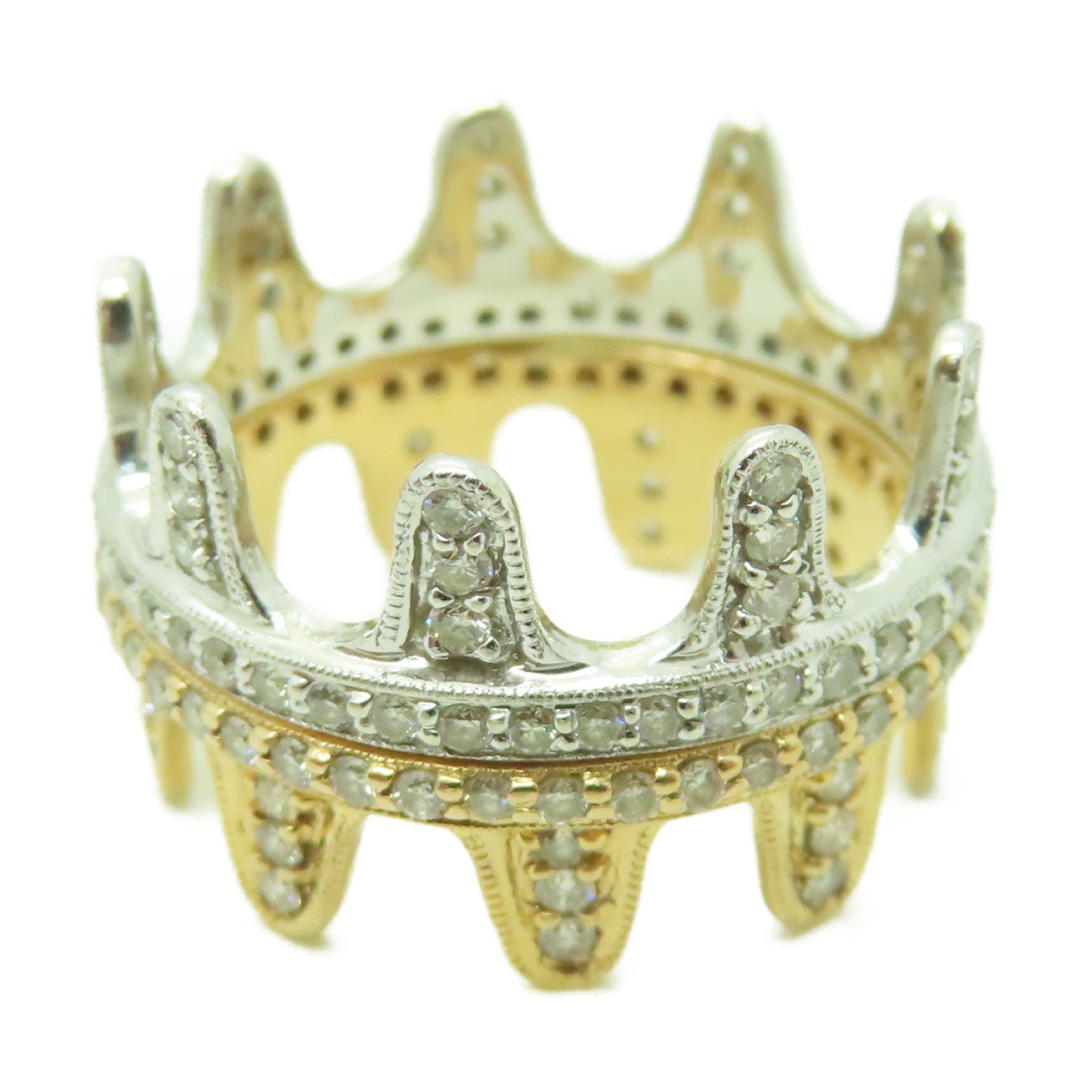 JEWELRY 【激減優惠】18K黃金/白金Diamond Ring 1.1ct鑽石戒指US#6