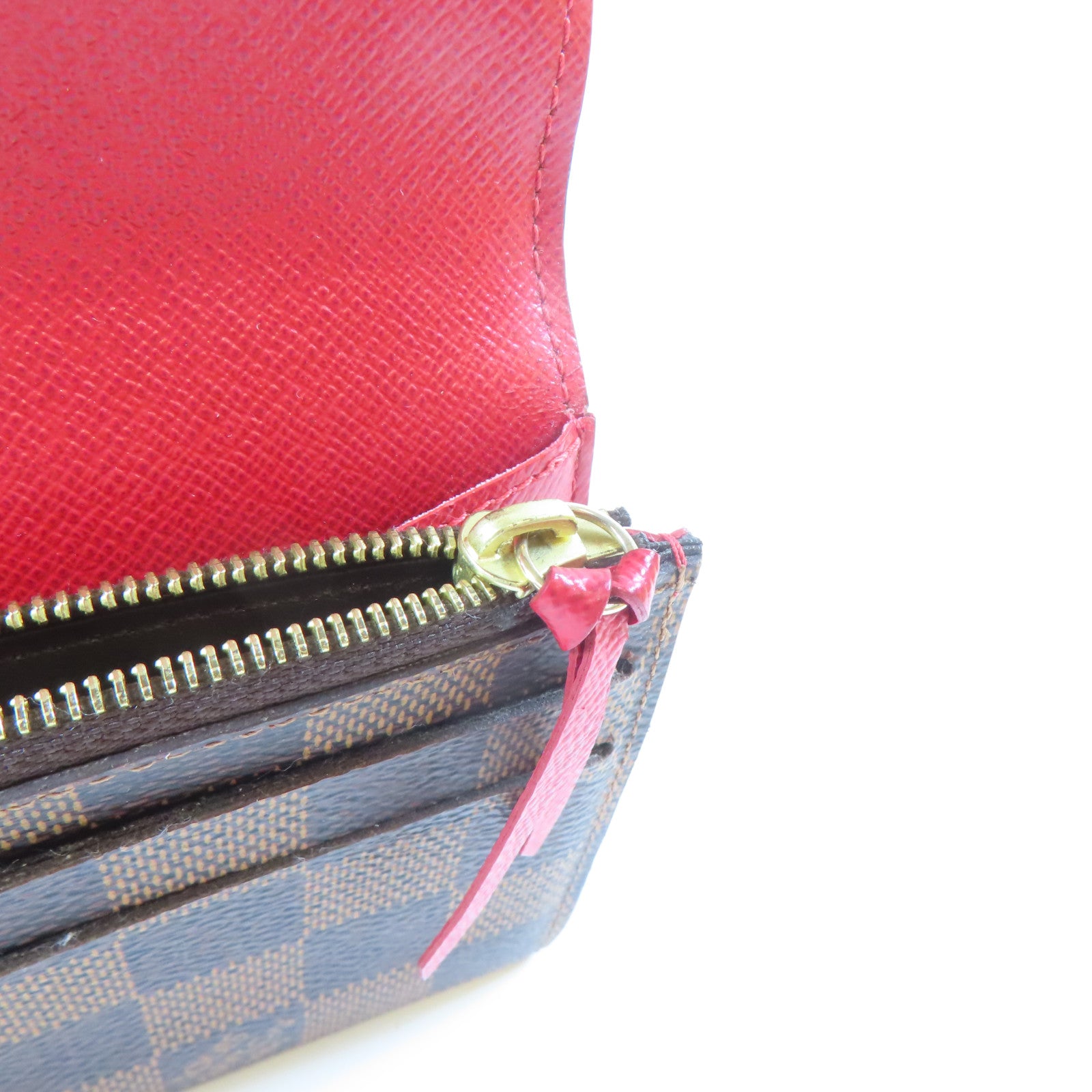 LOUIS VUITTON Damier Emily Long Wallet金扣長錢包啡色