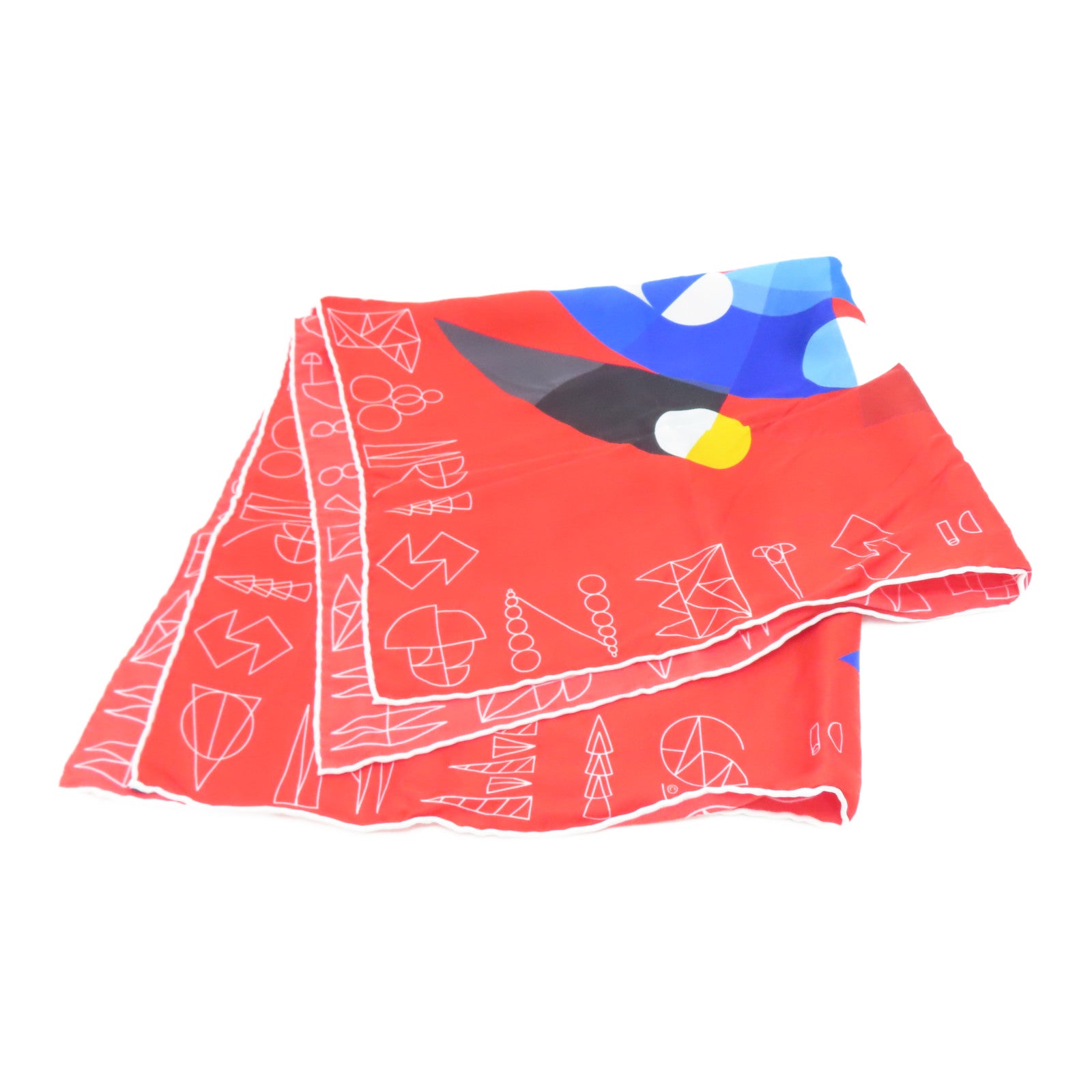 HERMES 【激減優惠】絲質Scarf 70cm絲巾紅色