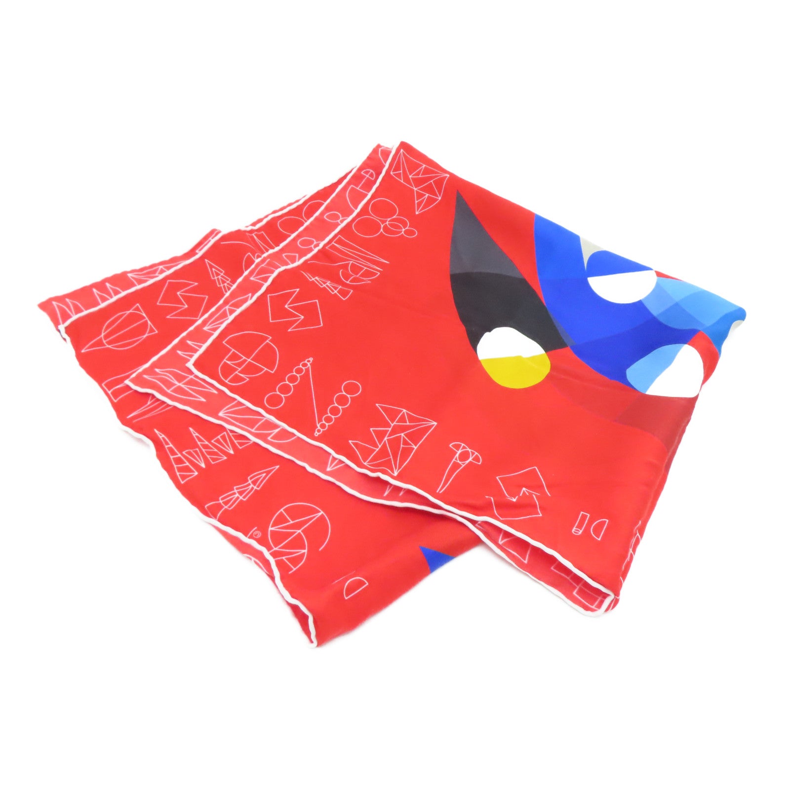 HERMES 【激減優惠】絲質Scarf 70cm絲巾紅色