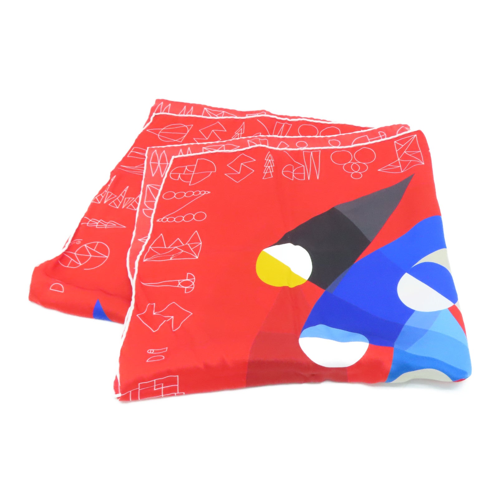 HERMES 【激減優惠】絲質Scarf 70cm絲巾紅色