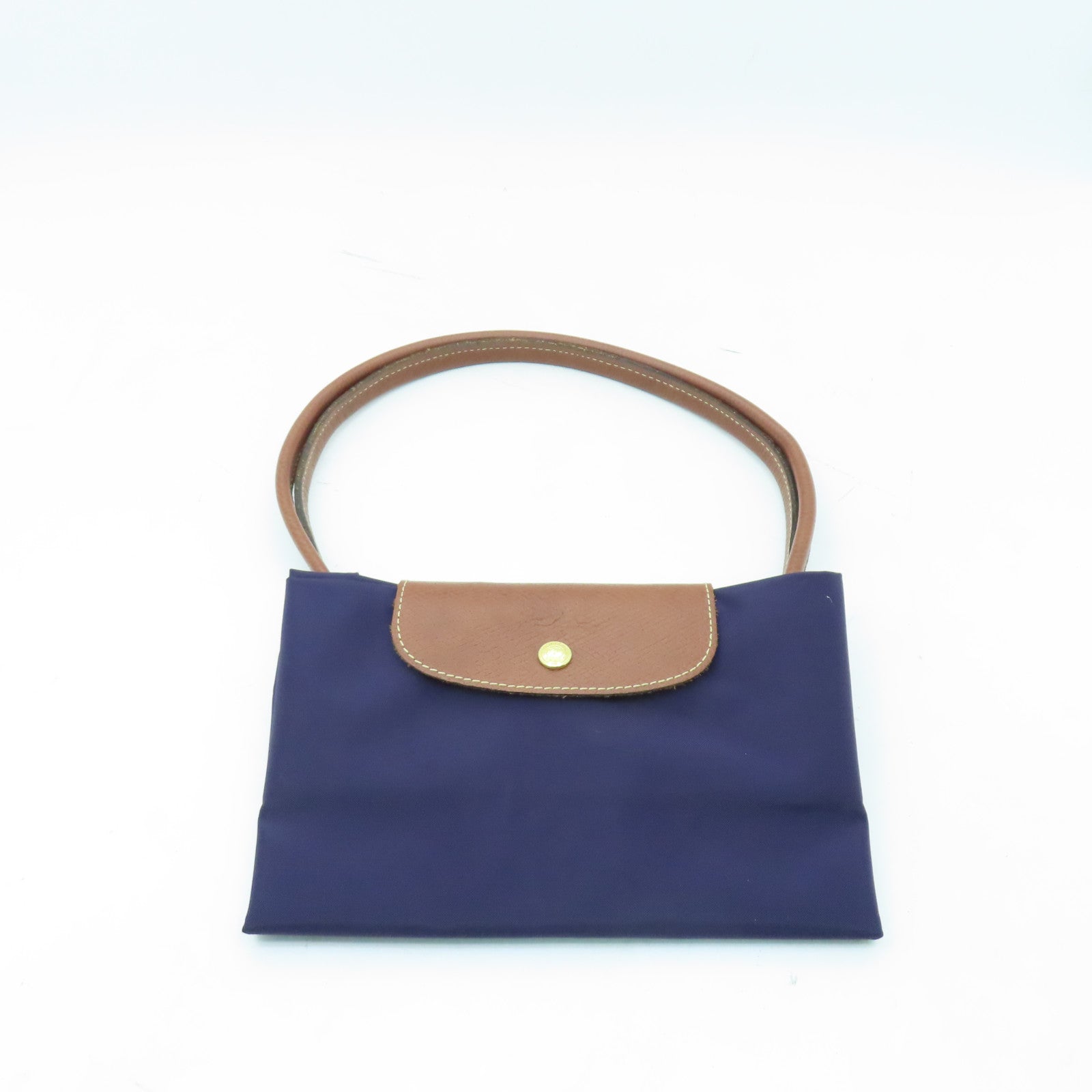 Longchamp 尼龍Shoulder Bag金扣肩背袋紫色