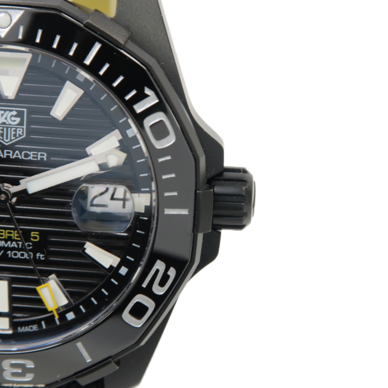 TAG HEUER Aquaracer不鏽鋼/帆布手錶自動機芯黑色