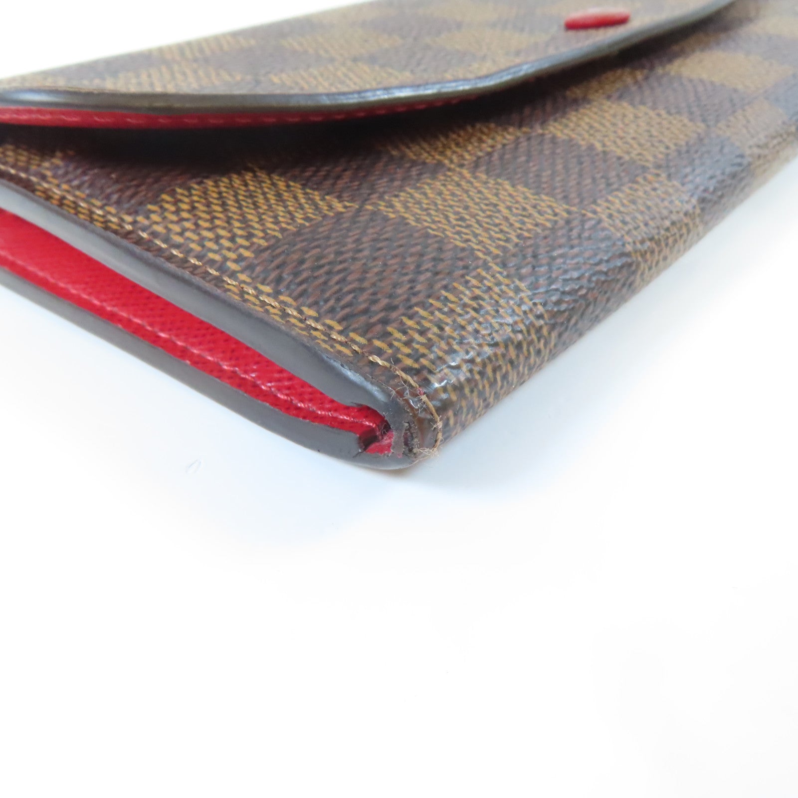 LOUIS VUITTON Damier Emily Long Wallet金扣長錢包啡色