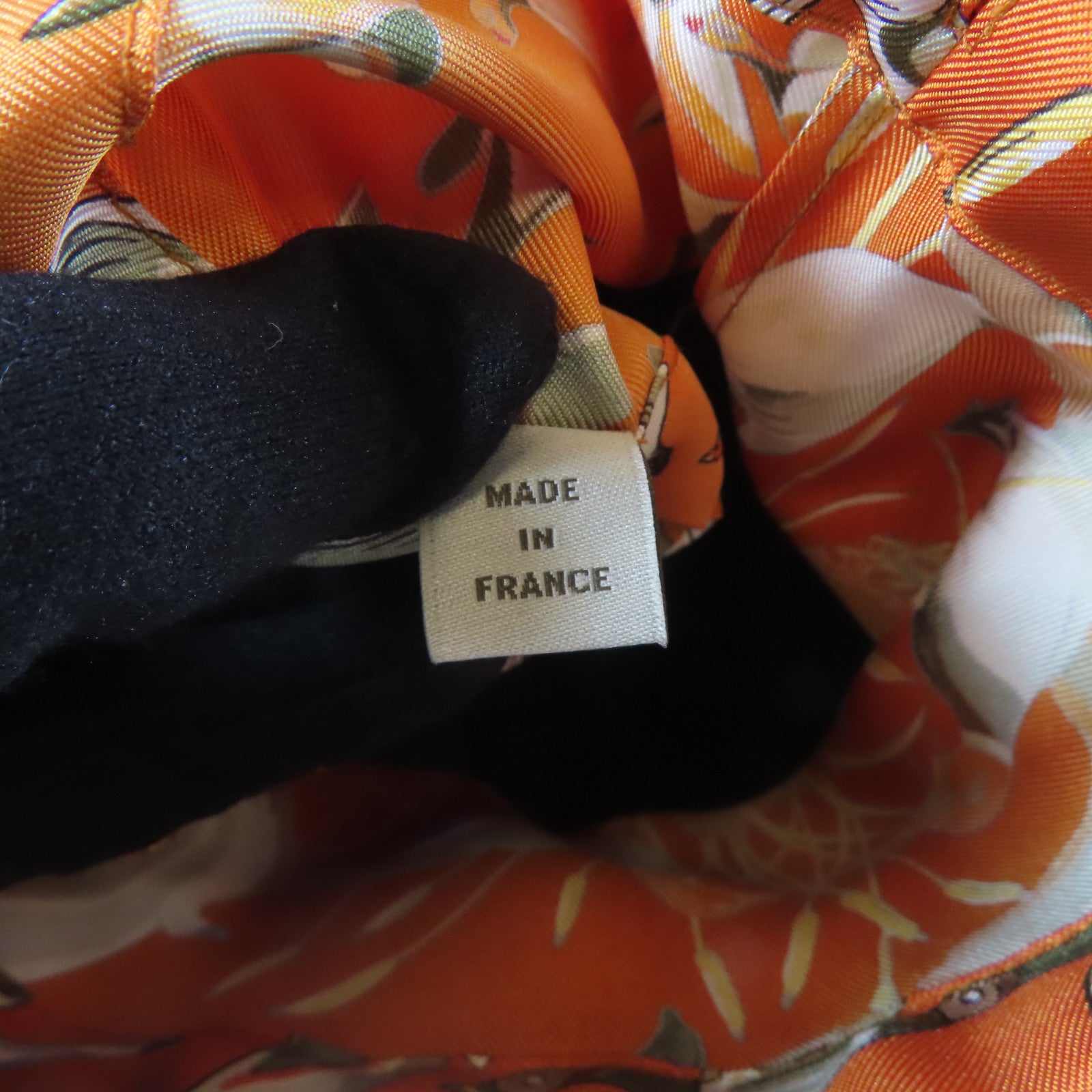 HERMES 帆布/絲質/皮革Tote Bag銀扣手挽袋深藍色/綠色