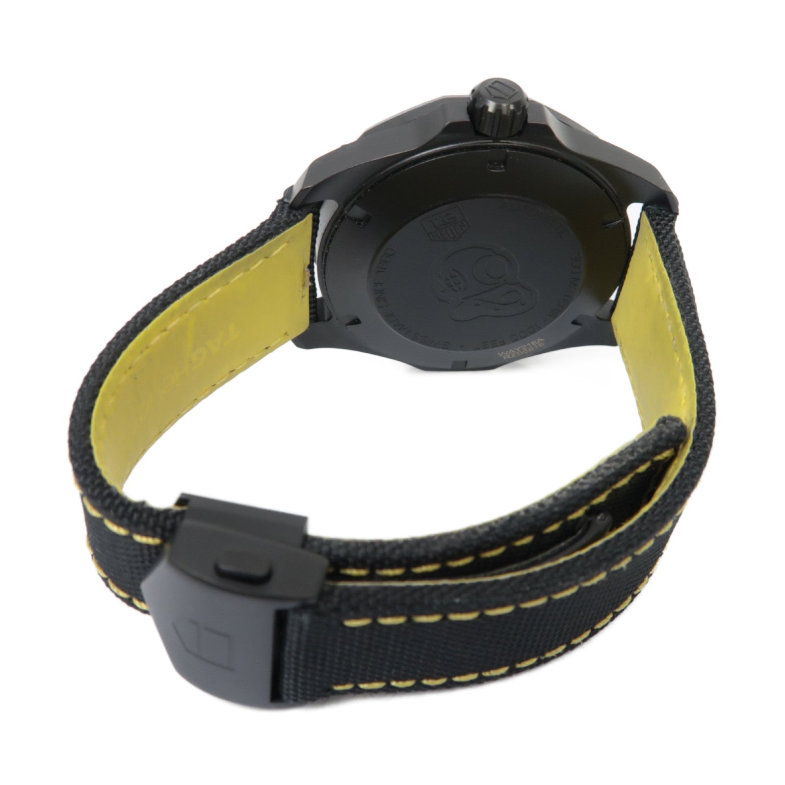 TAG HEUER Aquaracer不鏽鋼/帆布手錶自動機芯黑色