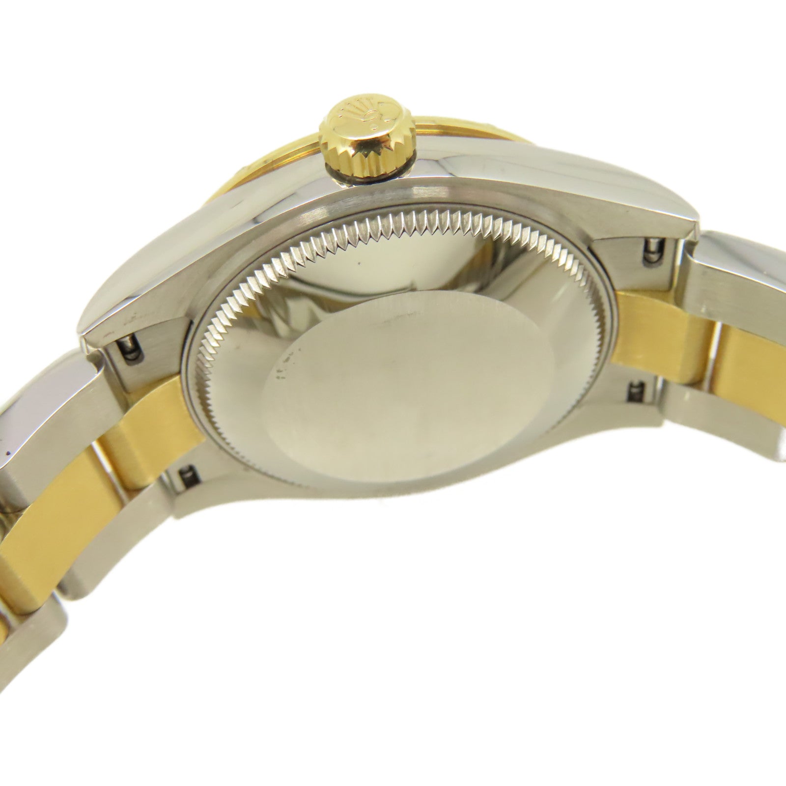 ROLEX 18K黃金/不鏽鋼/鑽石Datejust Watch自動機芯手錶黑色