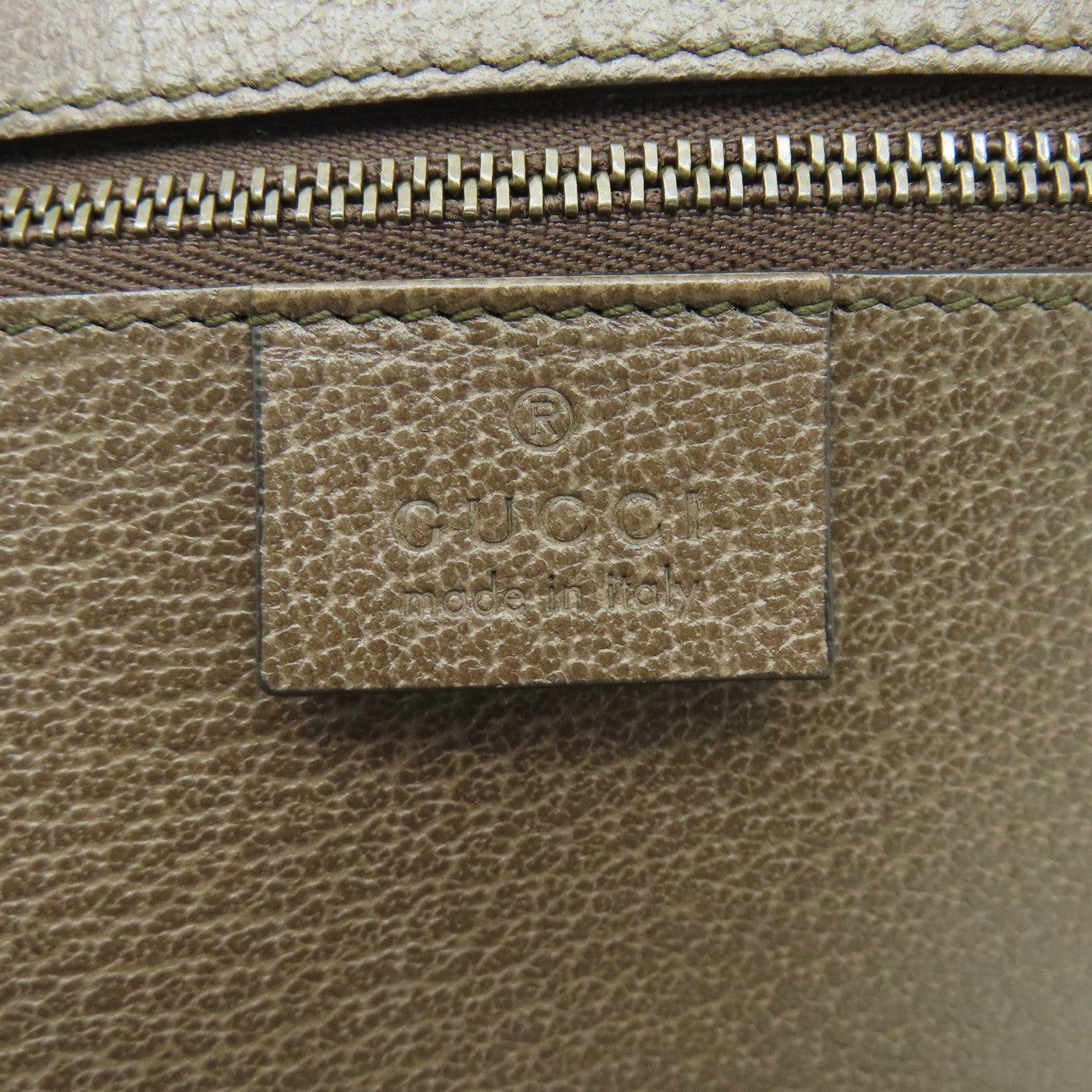 GUCCI 塗層帆布Ophidia GG Messenger金扣肩背袋棕色