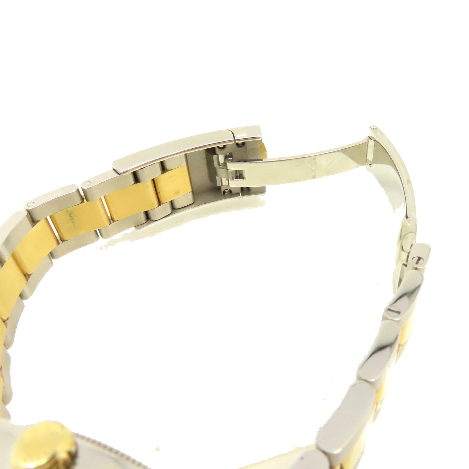 ROLEX 18K黃金/不鏽鋼/鑽石Datejust Watch自動機芯手錶黑色