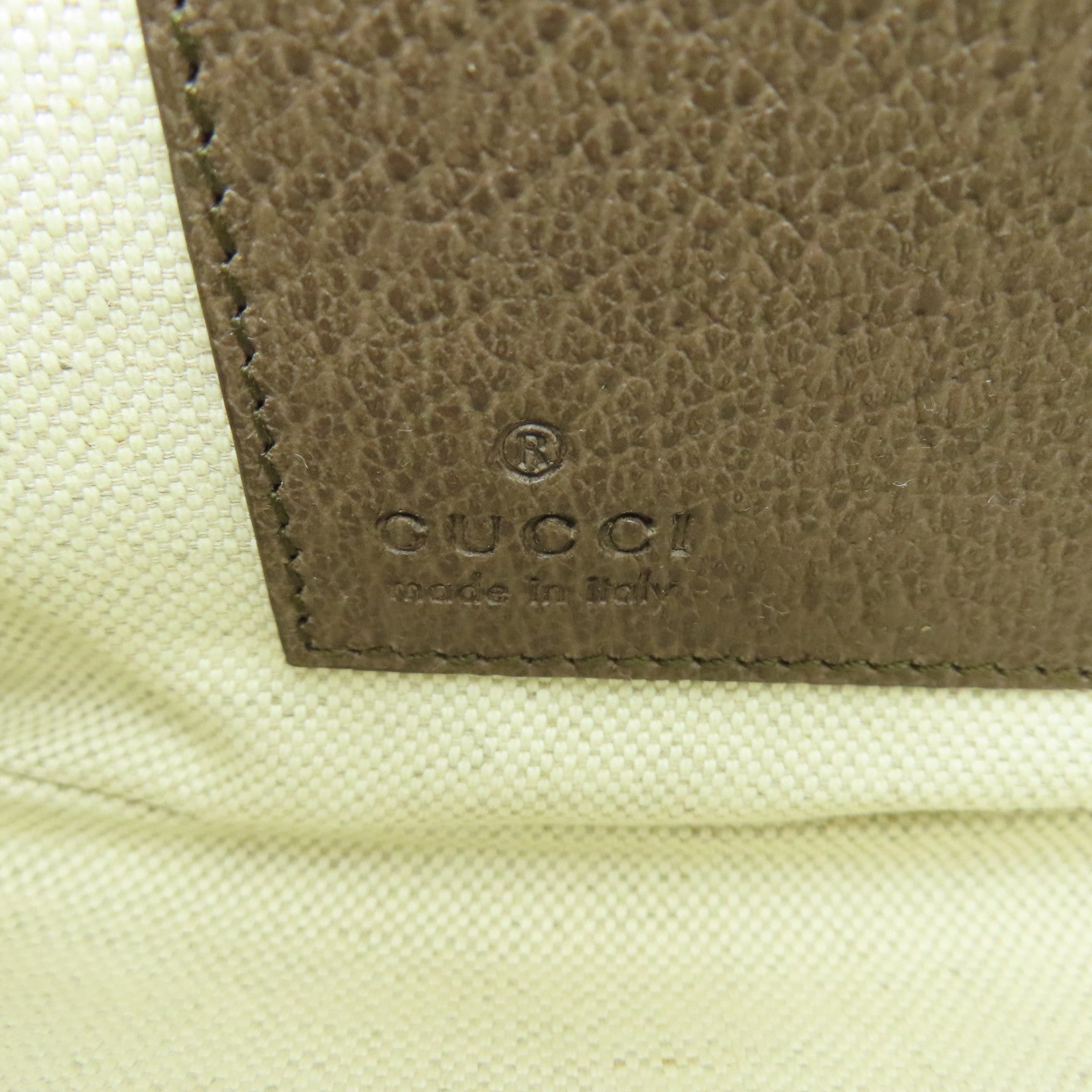 GUCCI 塗層帆布Ophidia GG Messenger金扣肩背袋棕色