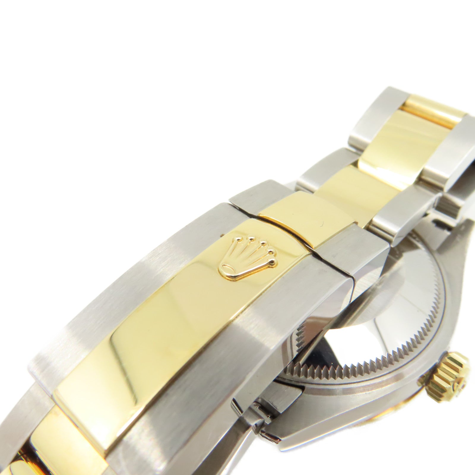 ROLEX 18K黃金/不鏽鋼/鑽石Datejust Watch自動機芯手錶黑色