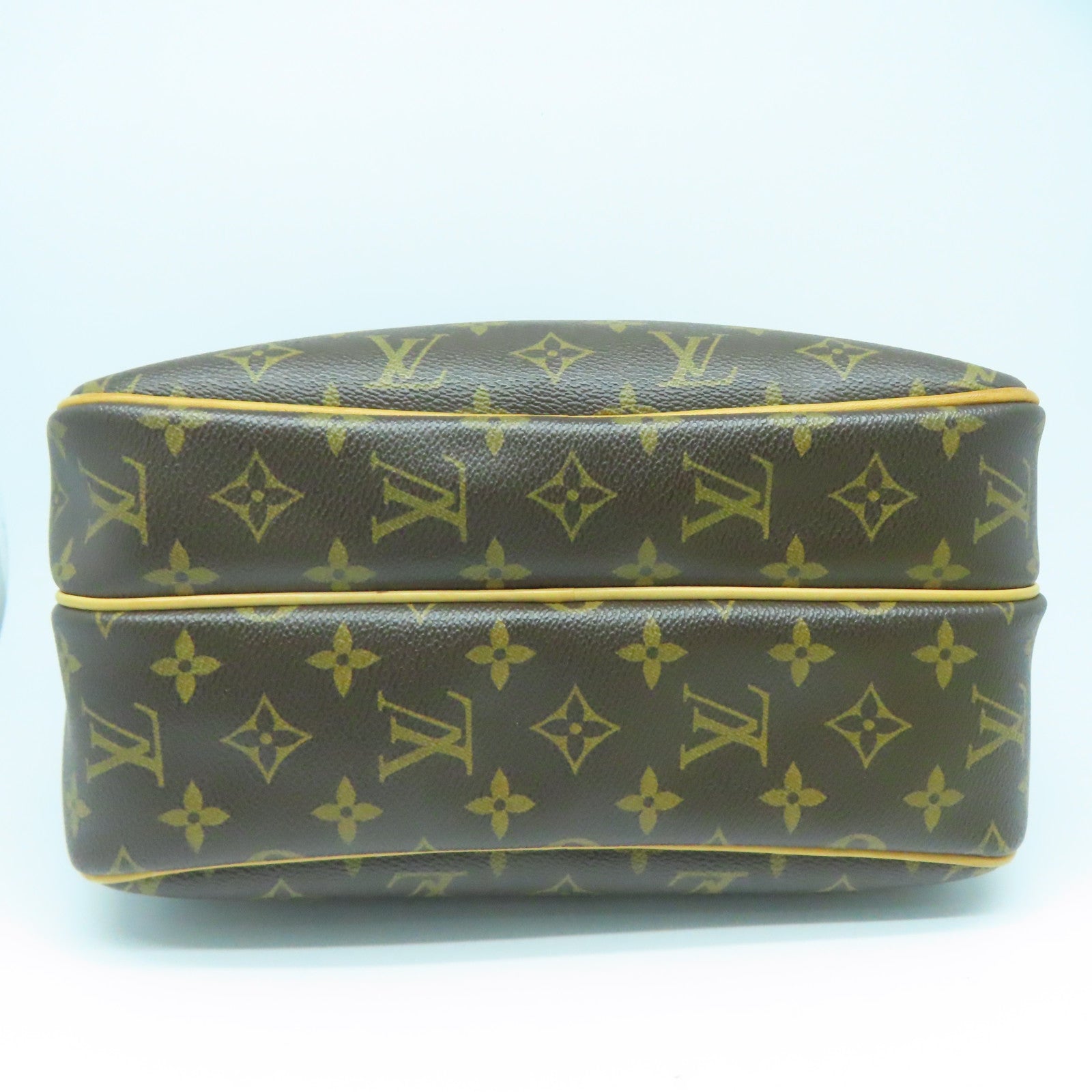LOUIS VUITTON Monogram Reporter PM金扣肩背袋啡色