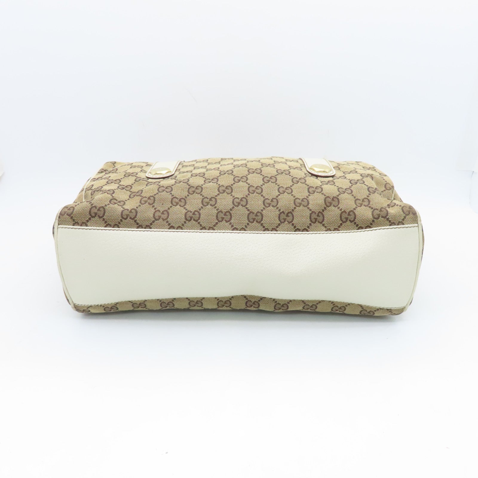 GUCCI 帆布Shoulder Bag金扣肩背袋啡色