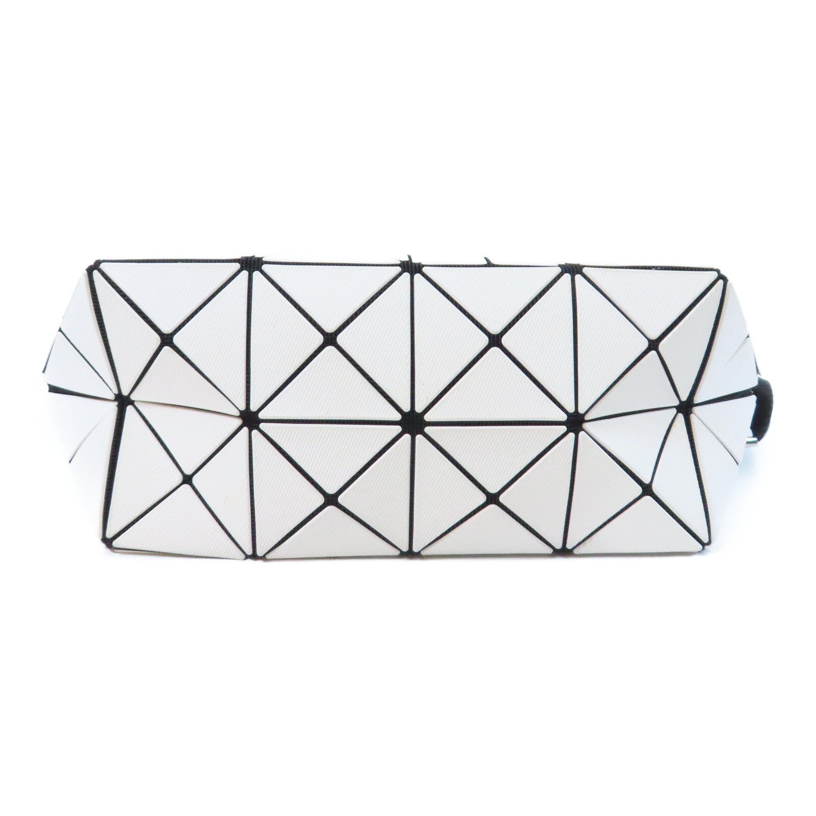 ISSEY MIYAKE PVC Messenger Bag銀扣肩背袋白色/黃色