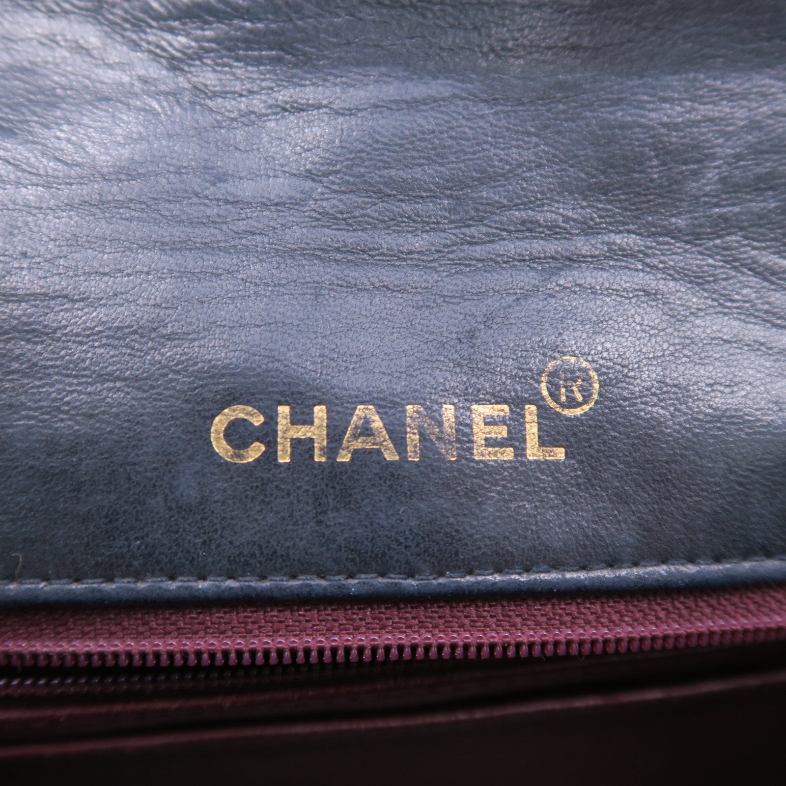 CHANEL 菱格羊皮皮革Chain Shoulder Bag金扣肩背袋黑色