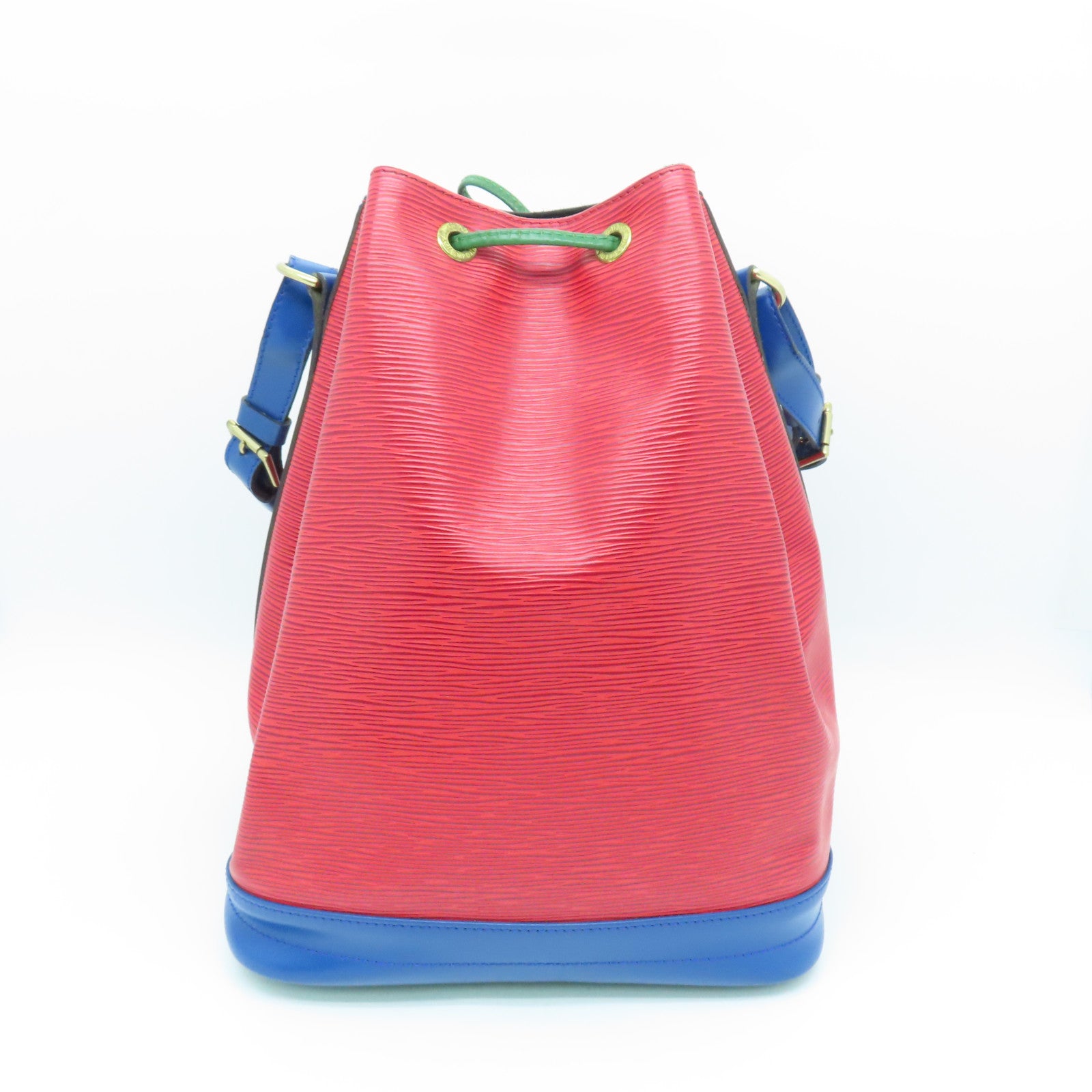 LOUIS VUITTON Epi Noe Tricolor金扣肩背袋紅色/藍色/綠色