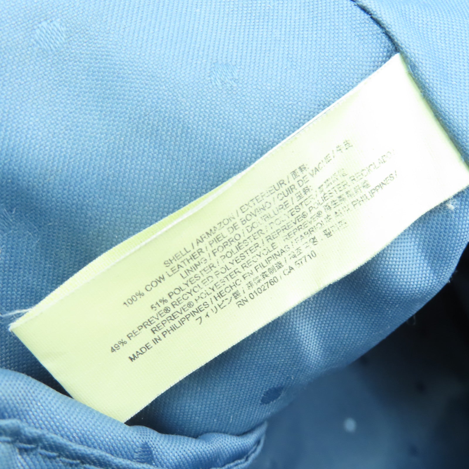 Kate Spade 牛皮皮革Tote Bag金扣手挽袋藍色