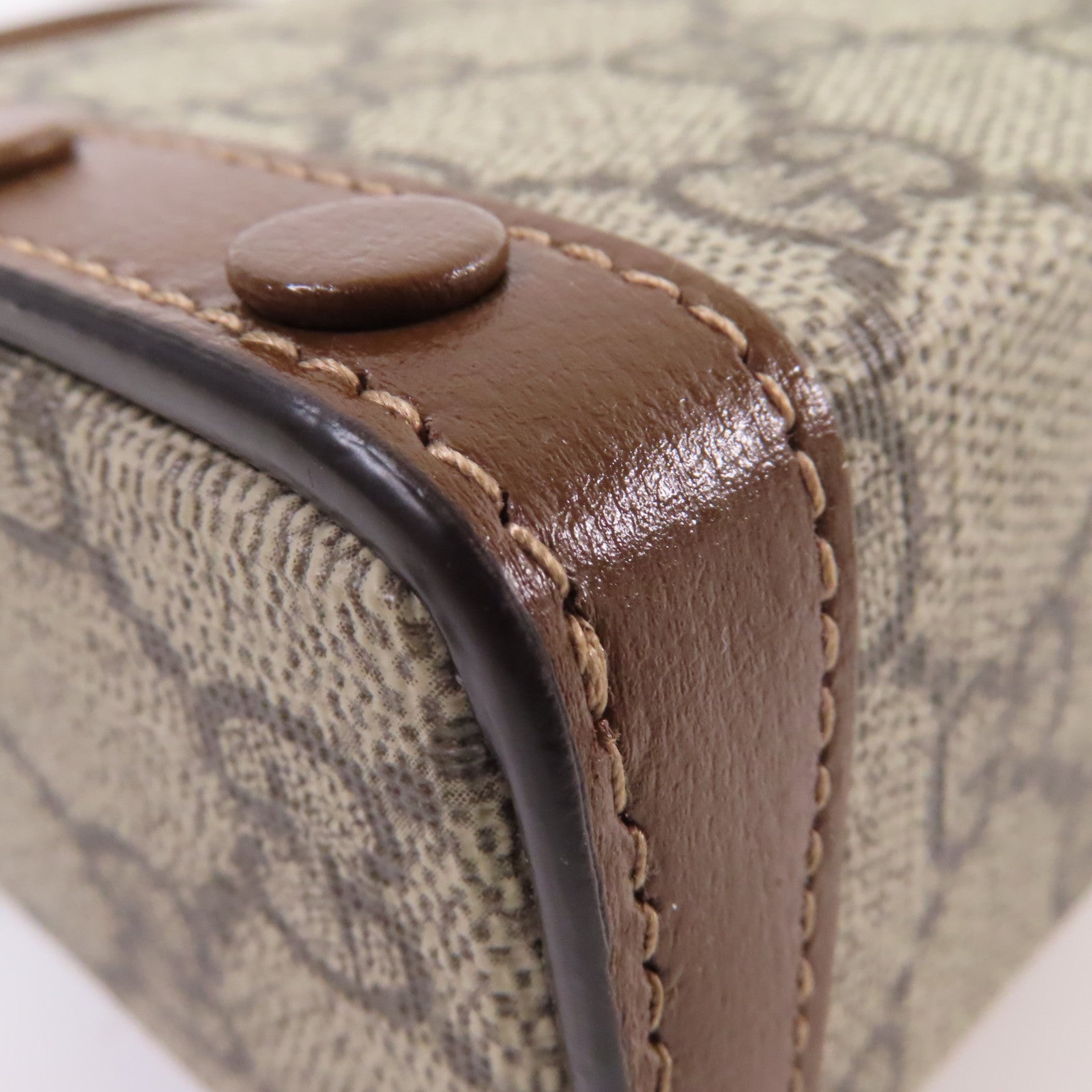 GUCCI 塗層帆布Horsebit 1955 Mini Shoulder Bag肩背袋啡色