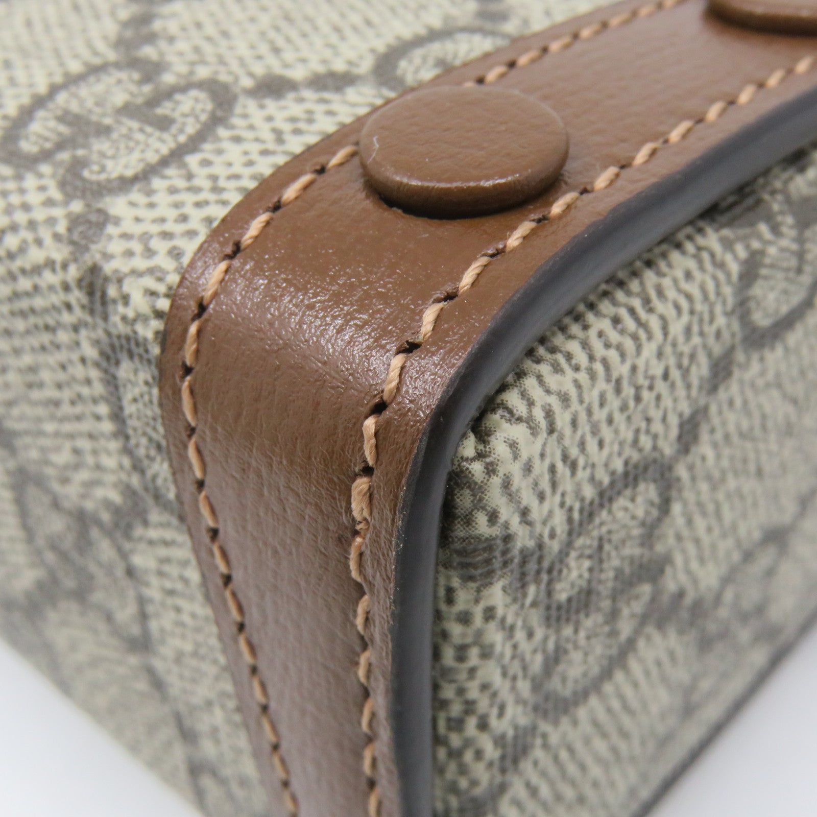 GUCCI 塗層帆布Horsebie 1955 Mini Shoulder Bag肩背袋啡色