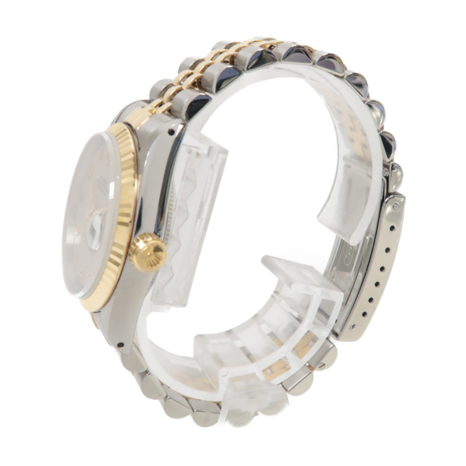 ROLEX Datejust18K黄金/不鏽鋼手錶自動機芯米色