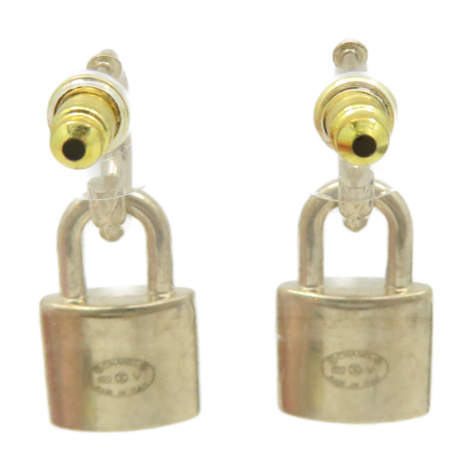 CHANEL 金屬CC Earrings耳環金色