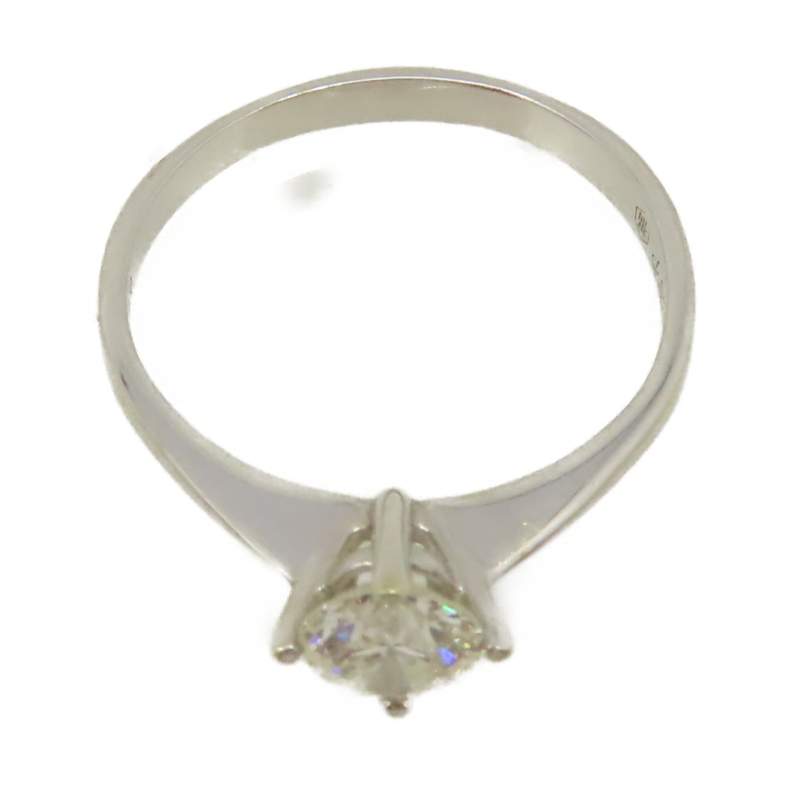 JEWELRY 18K白金Diamond Ring 0.55ct鑽石戒指US#7