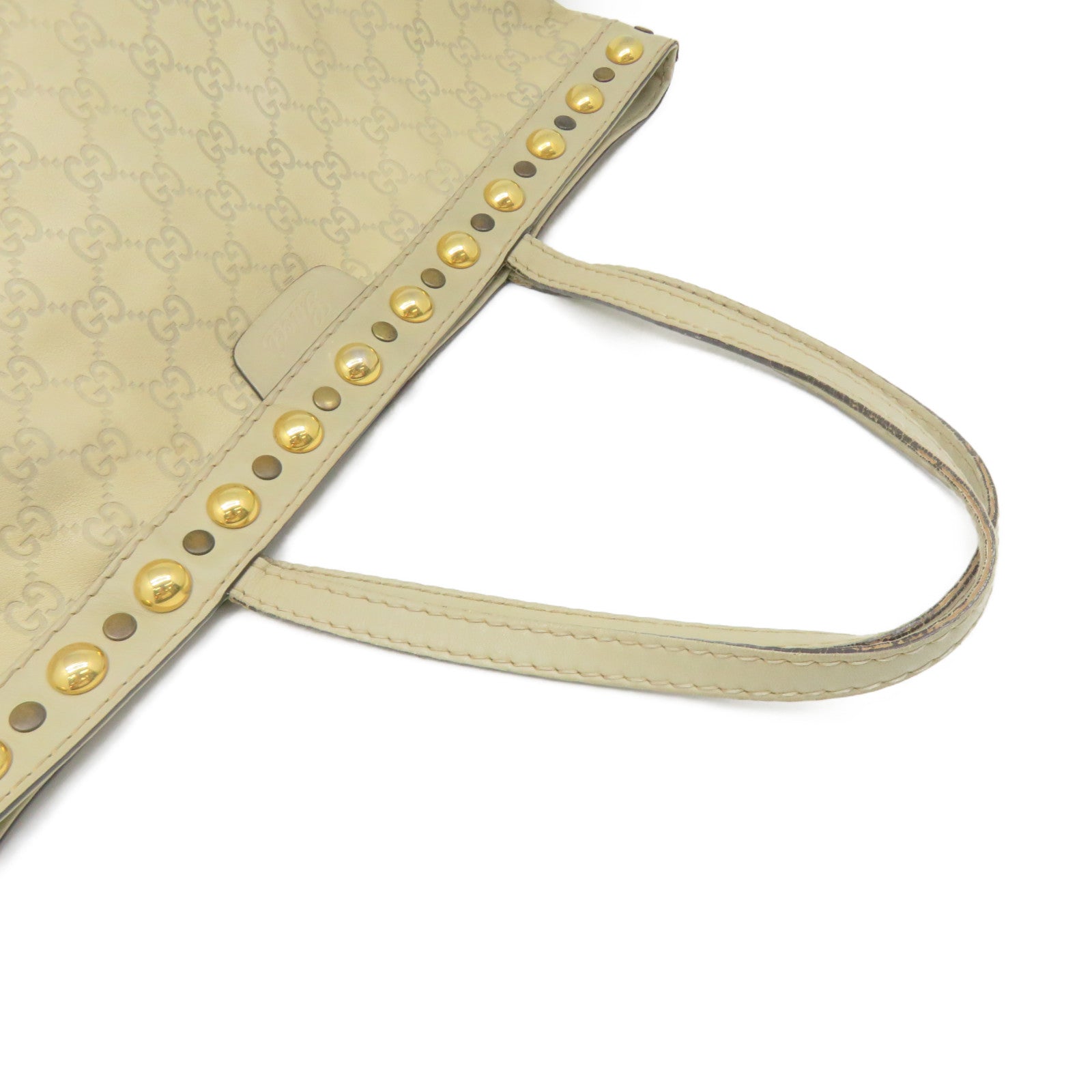 GUCCI Coated Canvas Shoulder Pouch Bag Light Gray