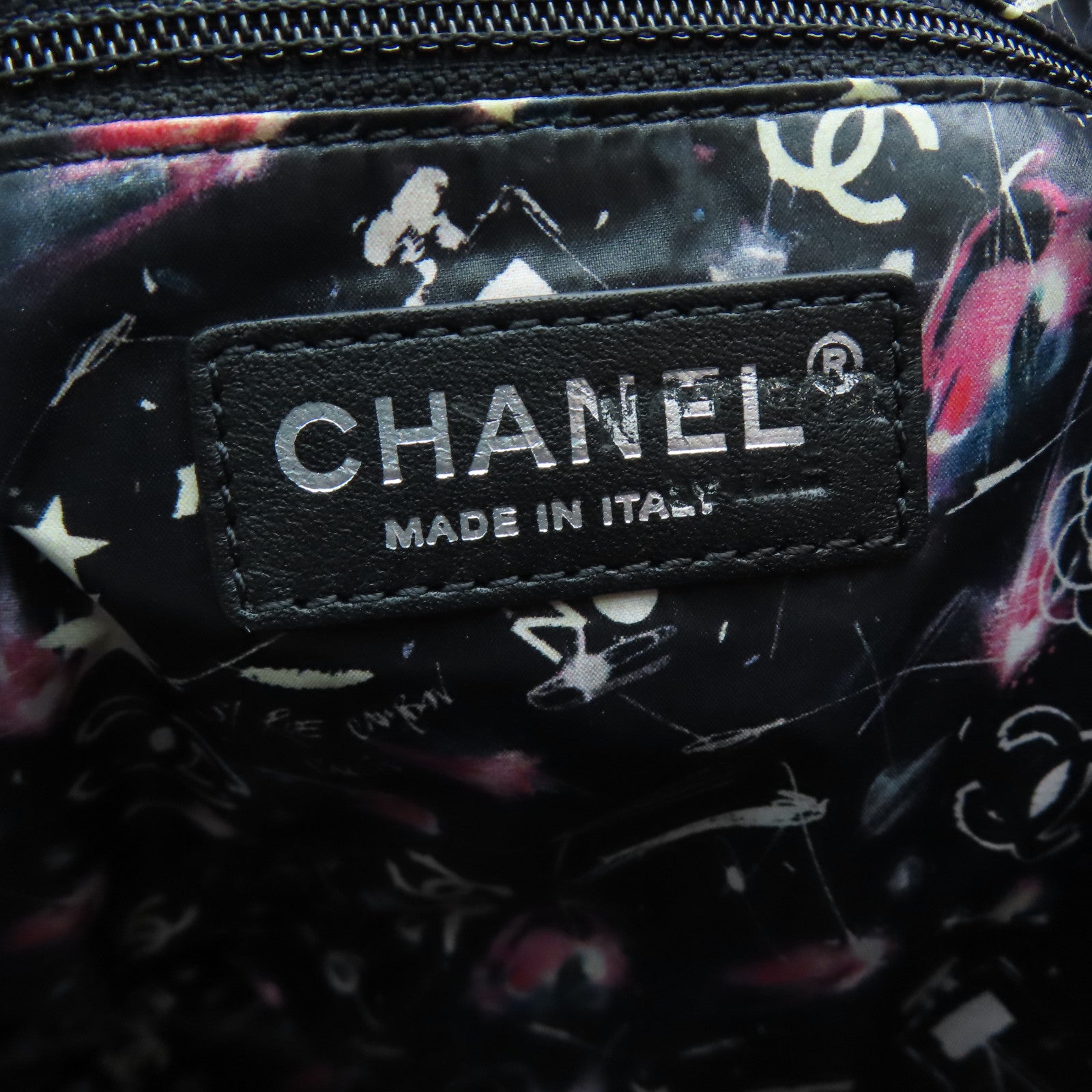 CHANEL rhombic cowhide leather Rucksack silver buckle backpack pink