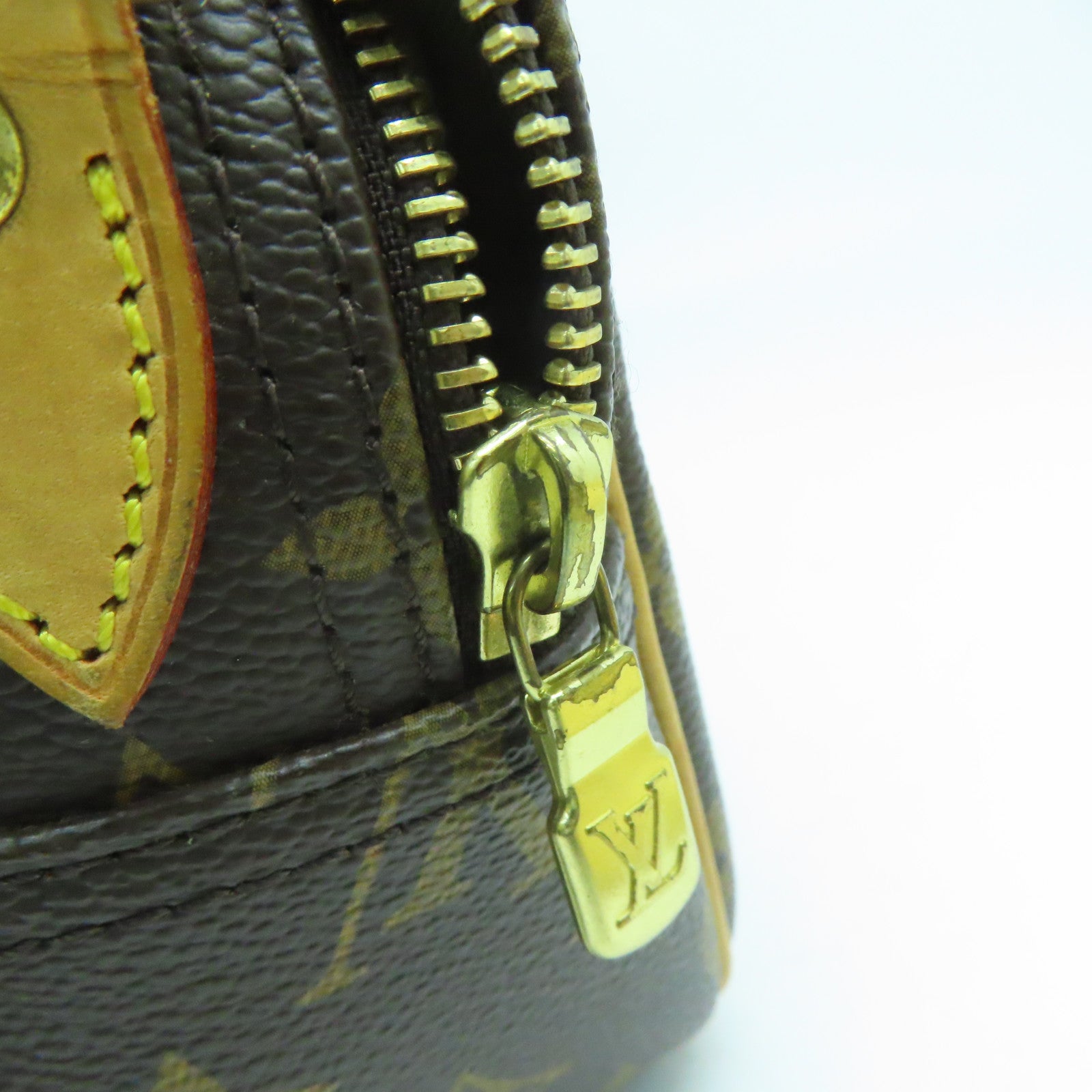 LOUIS VUITTON Monogram Reporter PM金扣肩背袋啡色