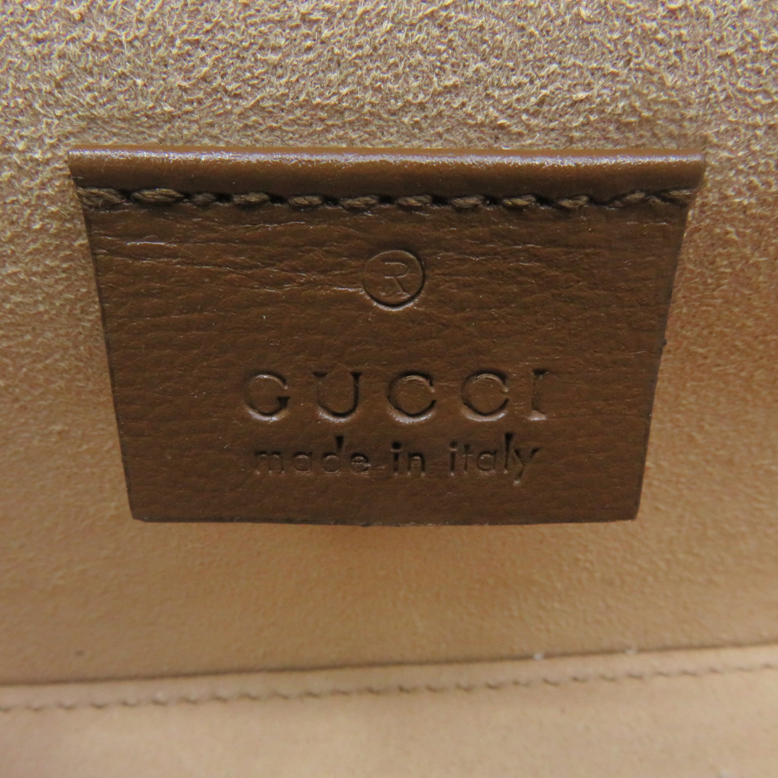 GUCCI 塗層帆布Horsebie 1955 Mini Shoulder Bag肩背袋啡色