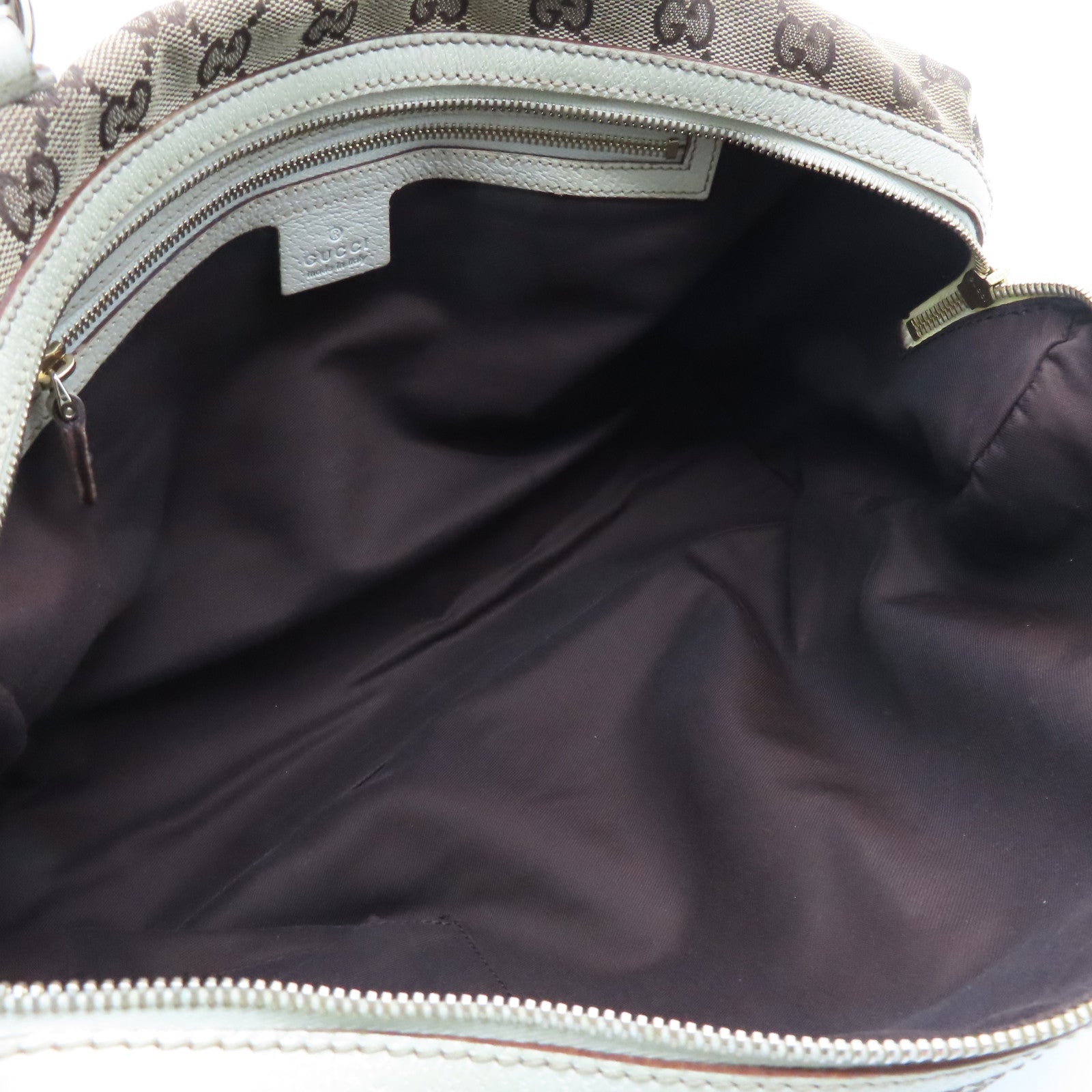 GUCCI 帆布Shoulder Bag金扣肩背袋啡色