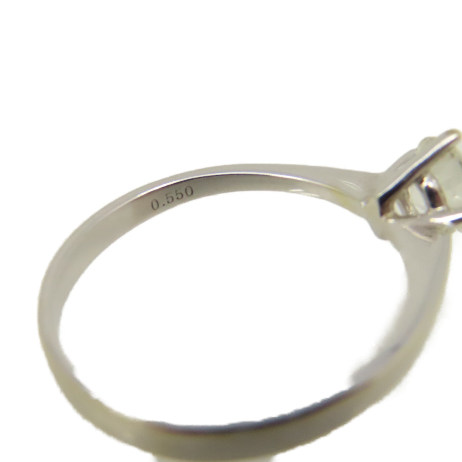 JEWELRY 18K白金Diamond Ring 0.55ct鑽石戒指US#7
